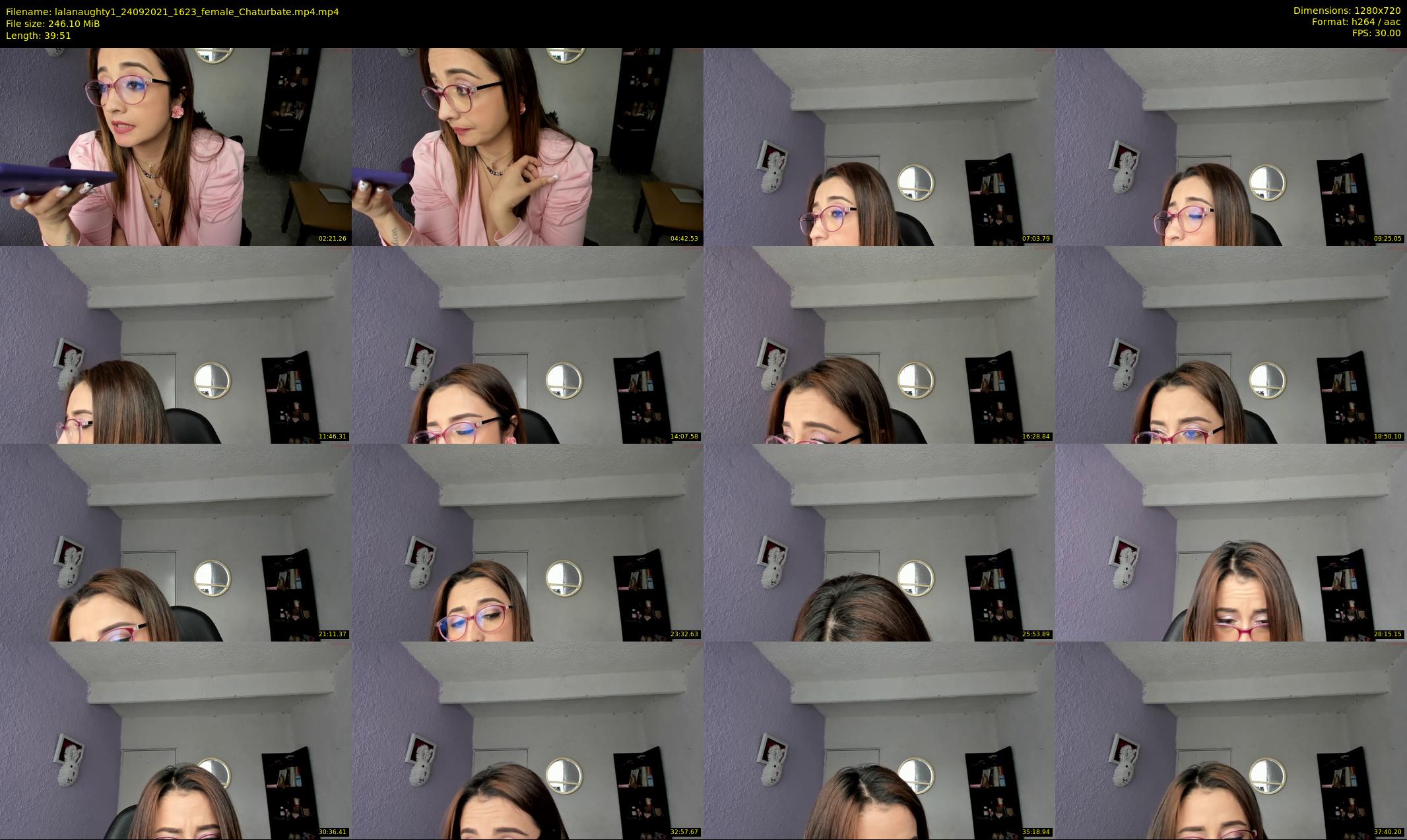 lalanaughty1 — 40 minute Chaturbate female cam show recording, 720p, Sep 24, 2021
