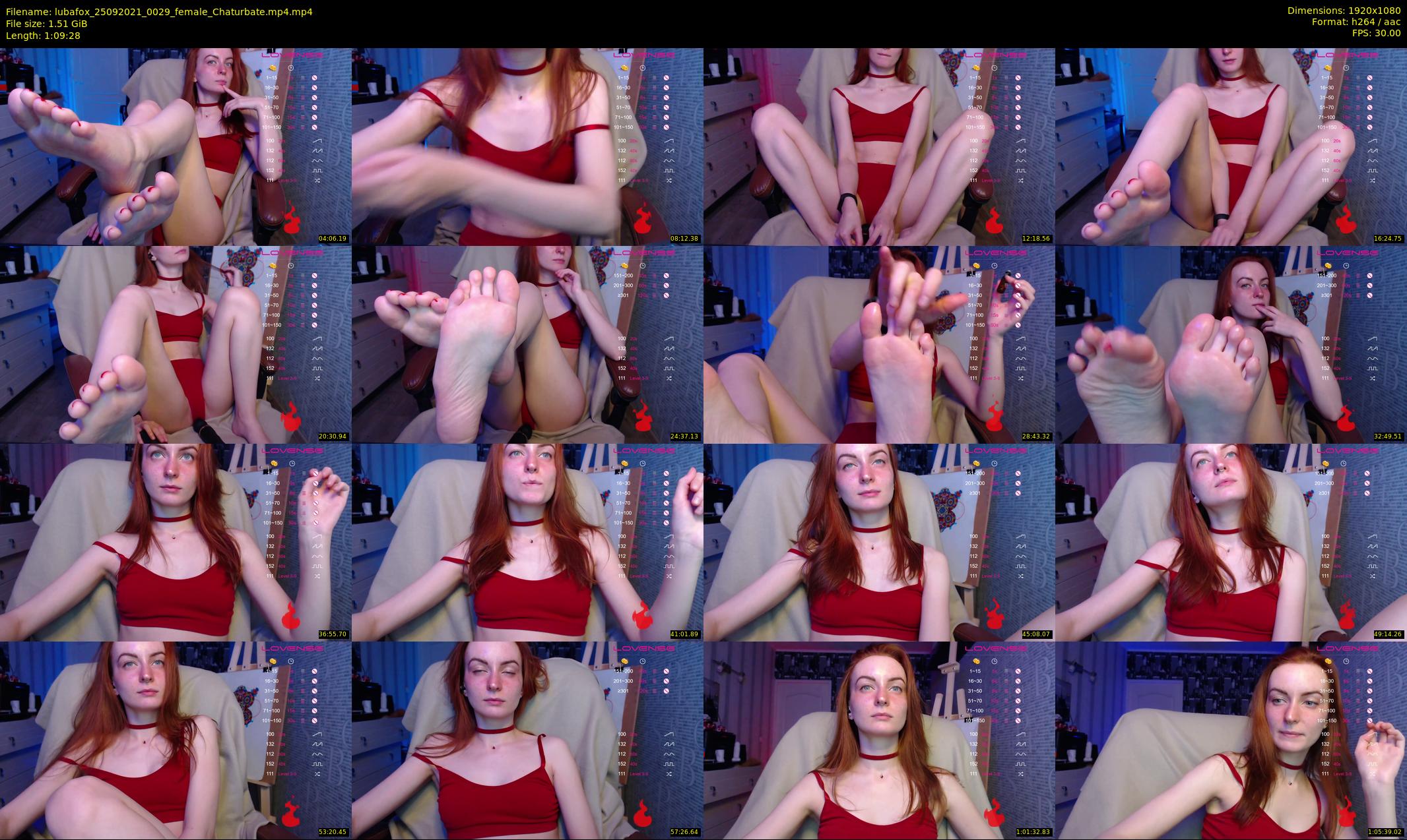 lubafox — 70 minute Chaturbate female cam show recording, 1080p, Sep 25, 2021
