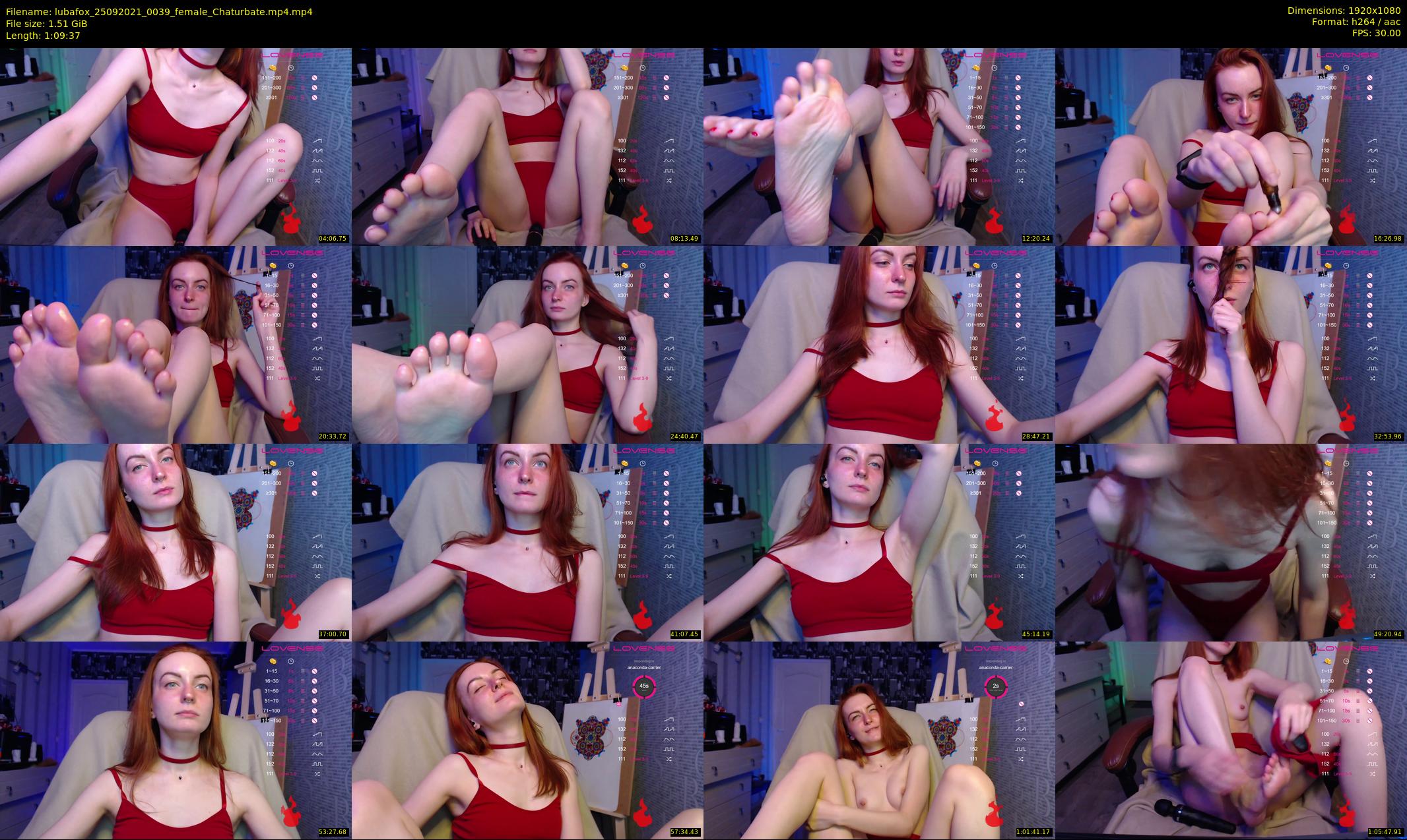 lubafox — 70 minute Chaturbate female cam show recording, 1080p, Sep 25, 2021