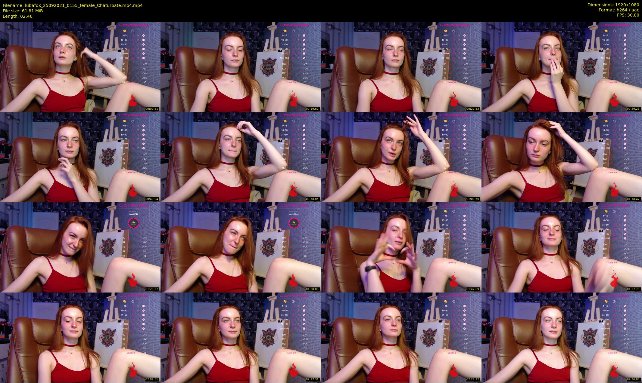 lubafox — 3 minute Chaturbate female cam show recording, 1080p, Sep 25, 2021