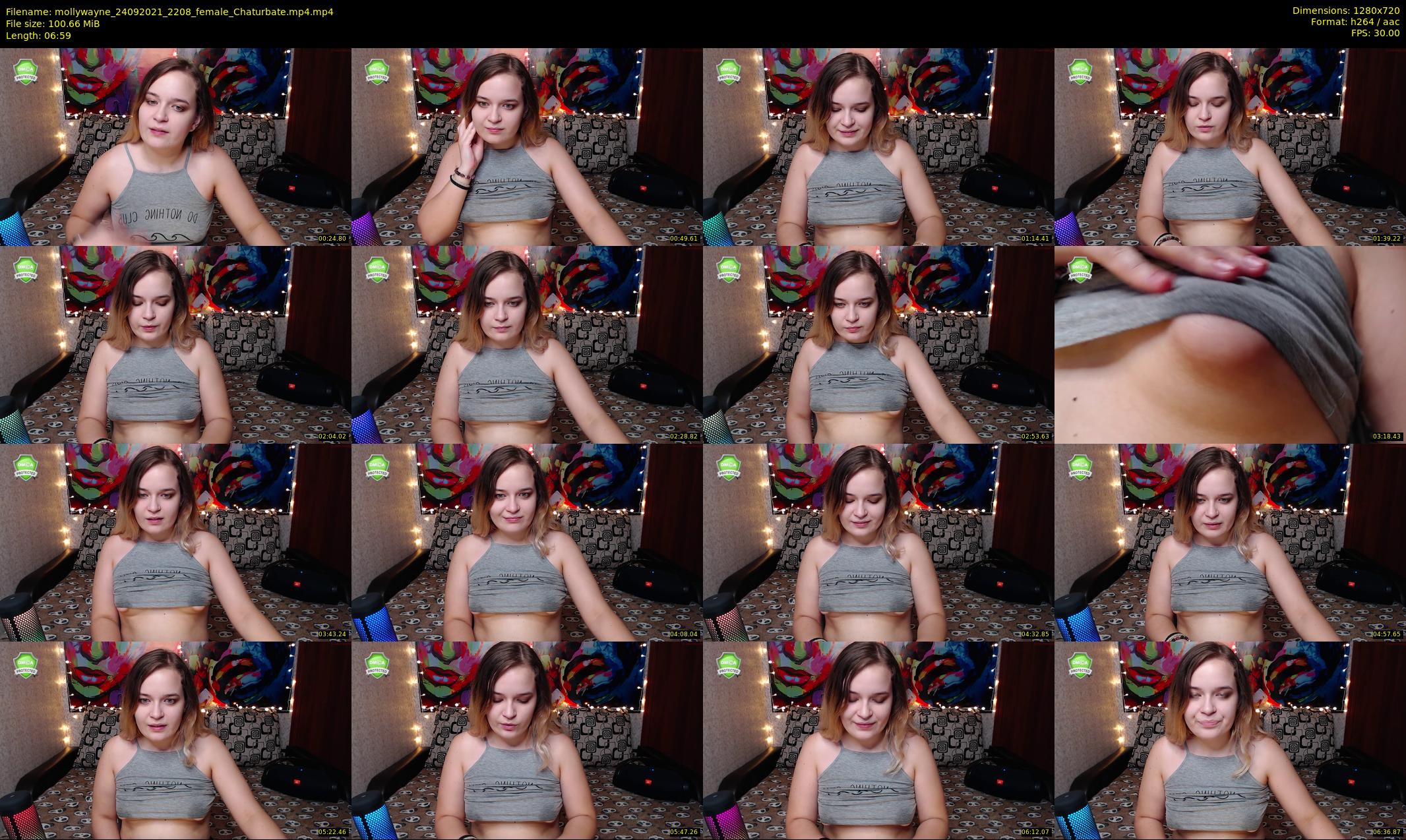 mollywayne — 7 minute Chaturbate female cam show recording, 720p, Sep 24, 2021
