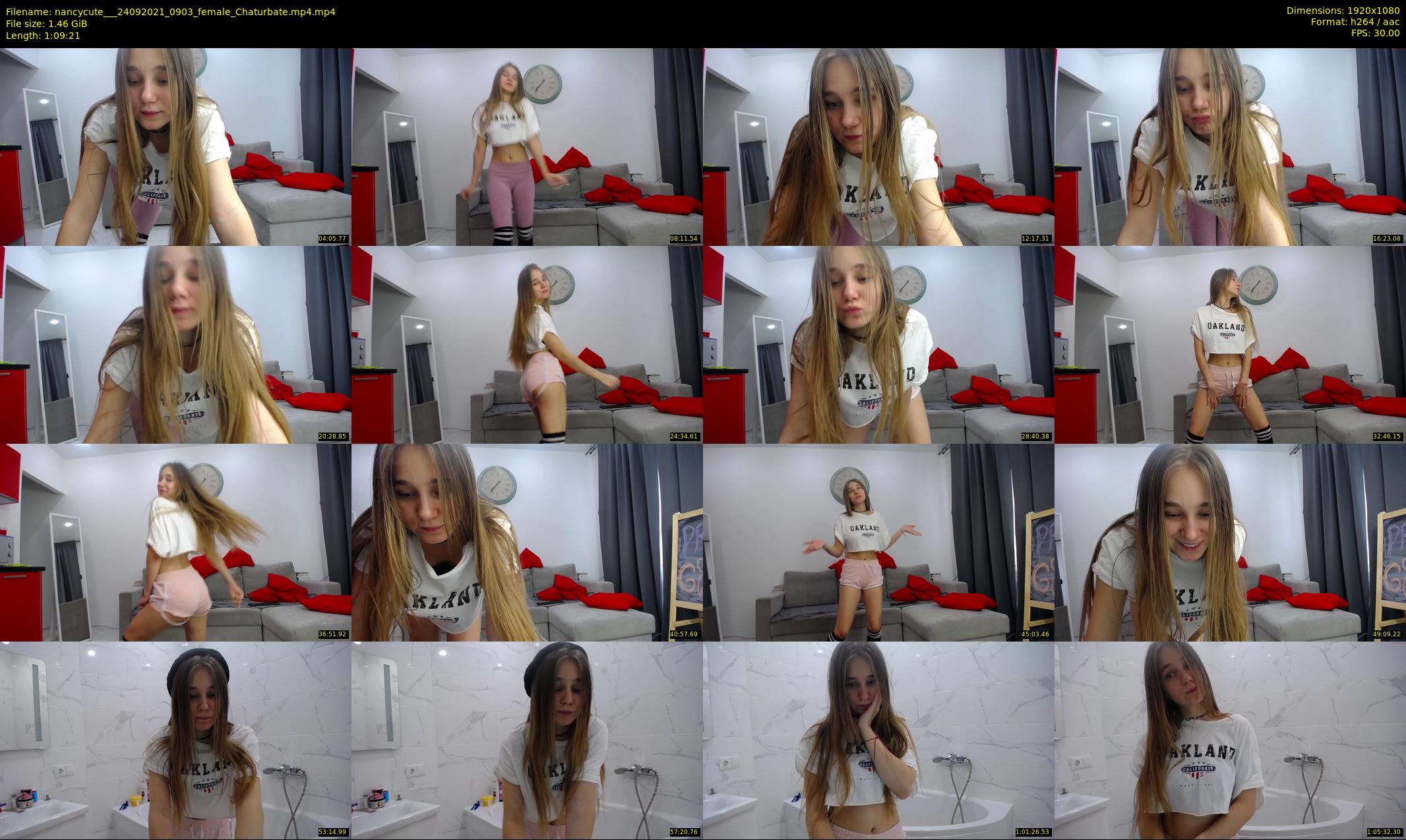 nancycute__ — 70 minute Chaturbate female cam show recording, 1080p, Sep 24, 2021