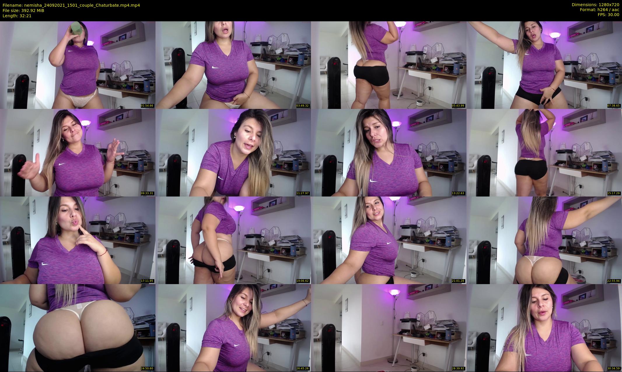 nemisha — 33 minute Chaturbate female cam show recording, 720p, Sep 24, 2021