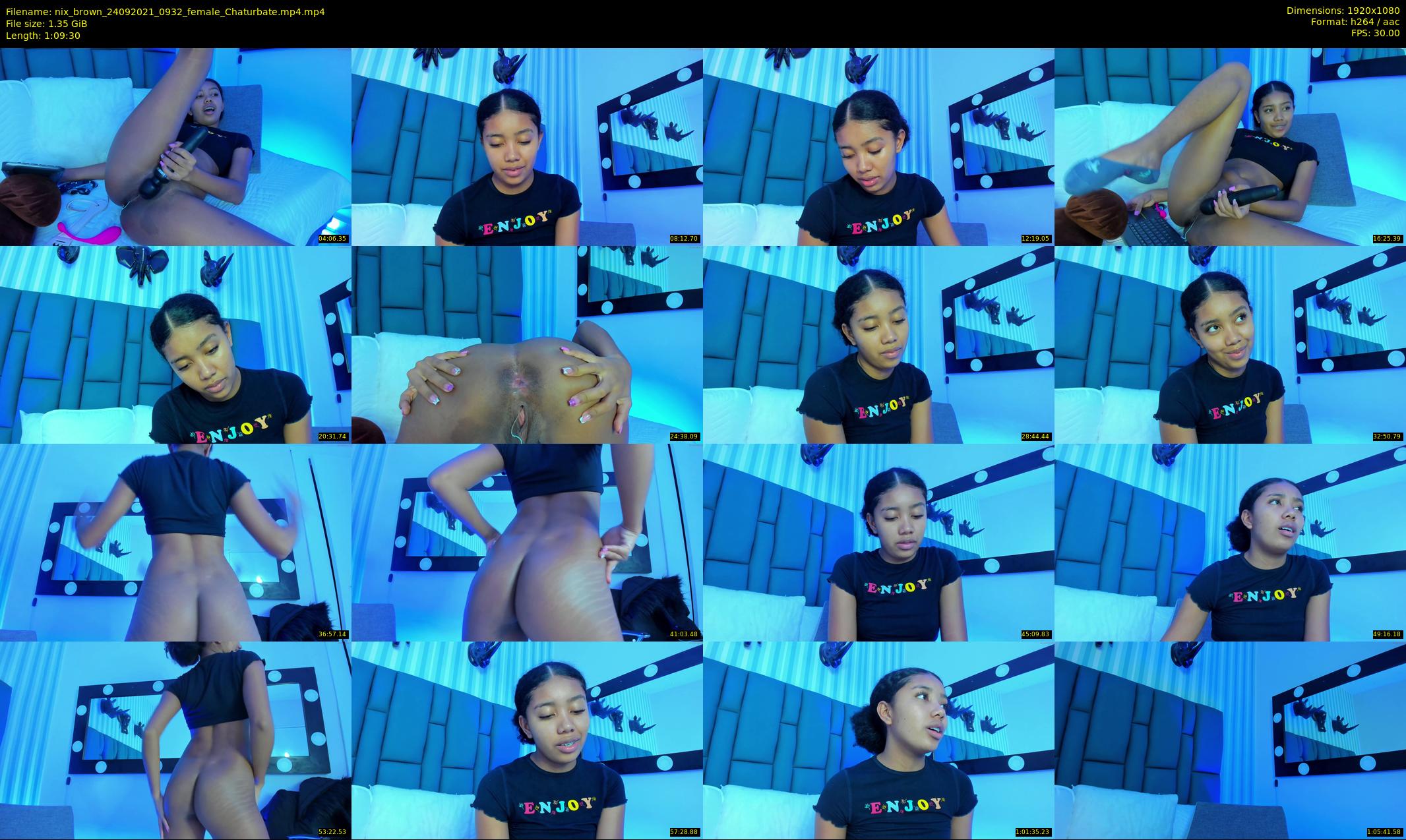 nix_brown — 70 minute Chaturbate female cam show recording, 1080p, Sep 24, 2021