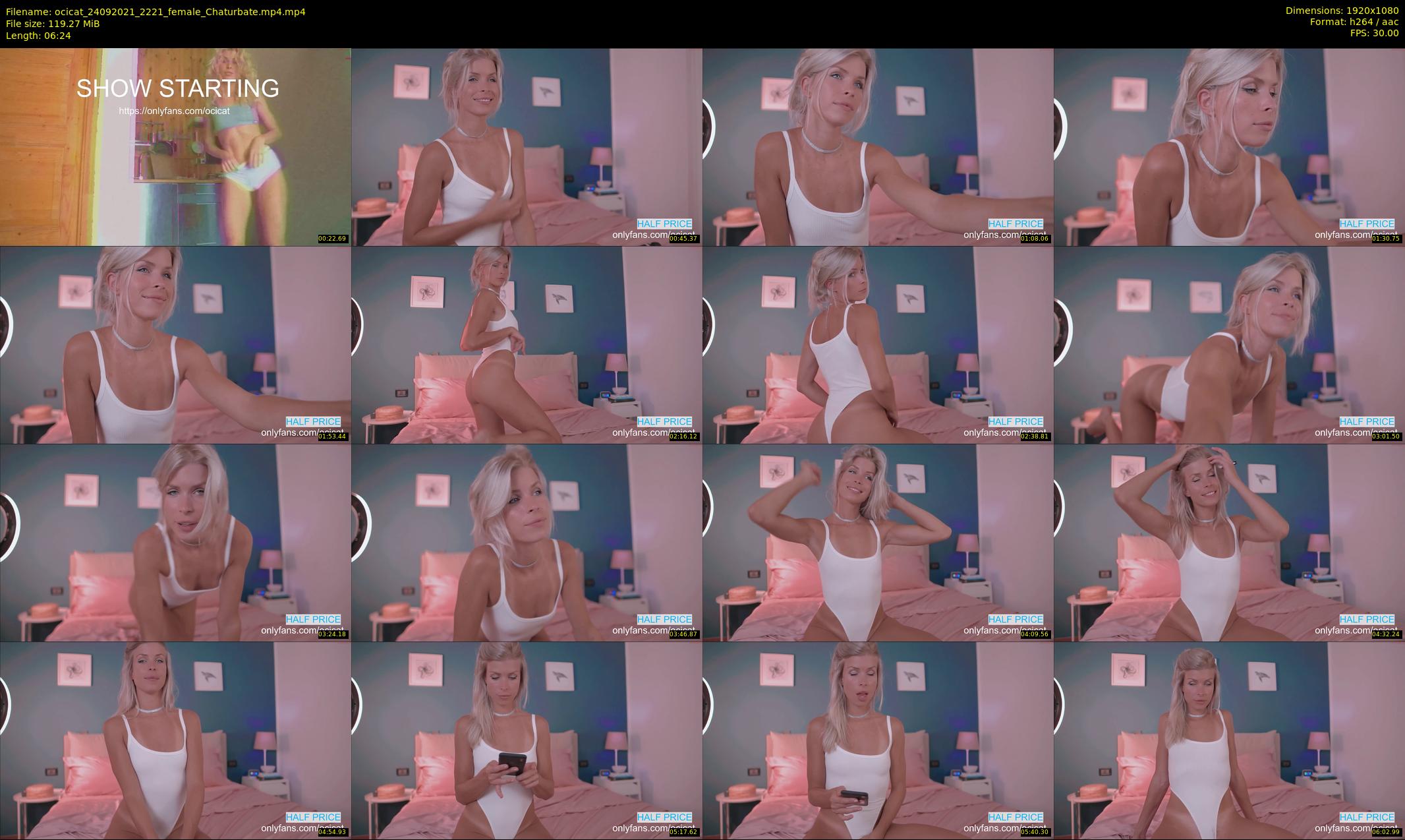 ocicat — 7 minute Chaturbate female cam show recording, 1080p, Sep 24, 2021