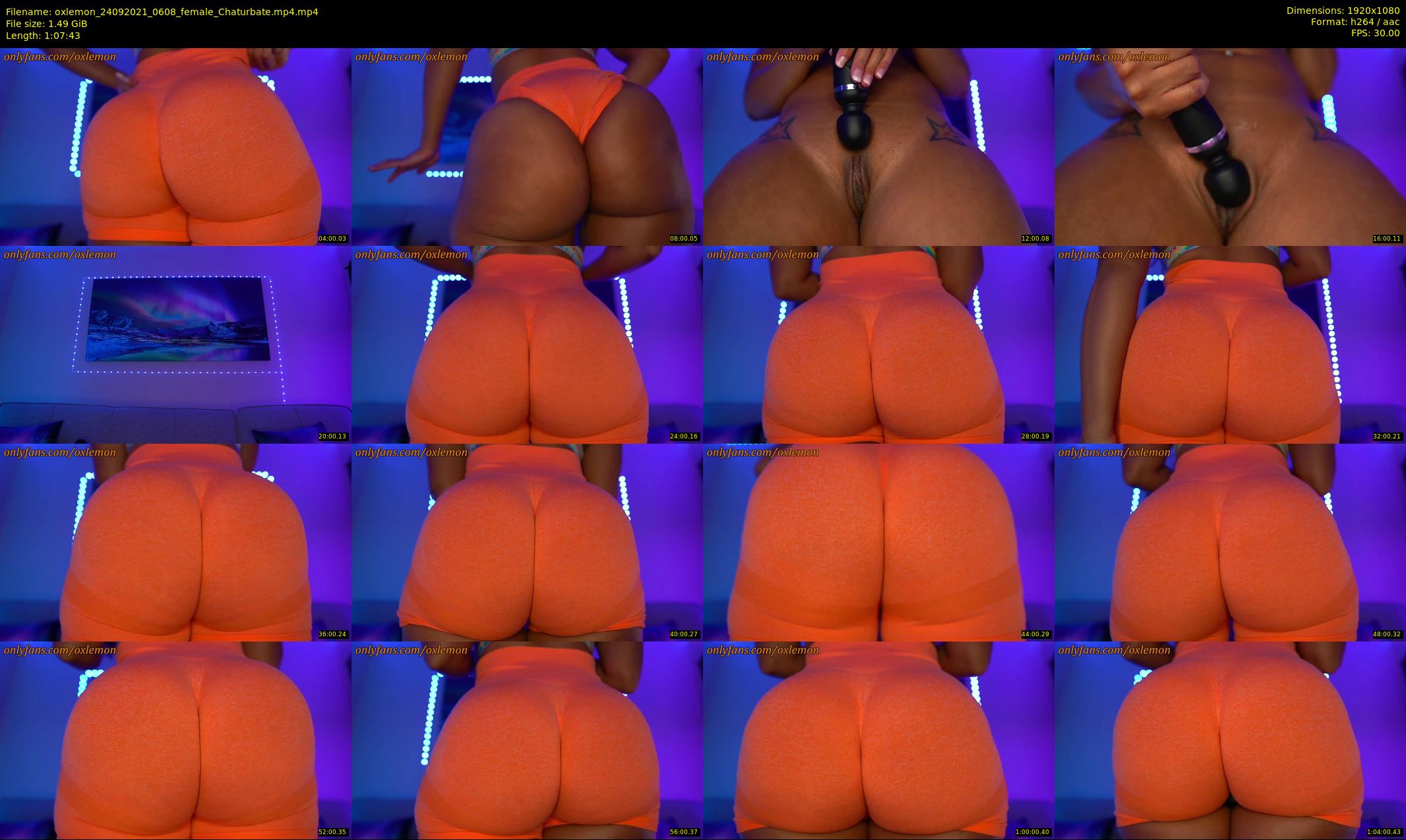 oxlemon — 68 minute Chaturbate female cam show recording, 1080p, Sep 24, 2021
