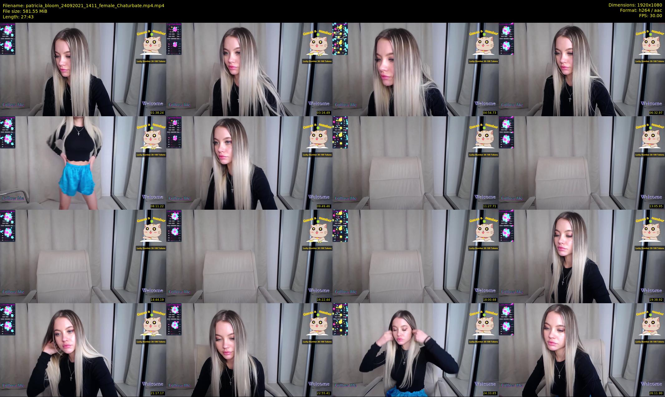 patricia_bloom — 28 minute Chaturbate female cam show recording, 1080p, Sep 24, 2021