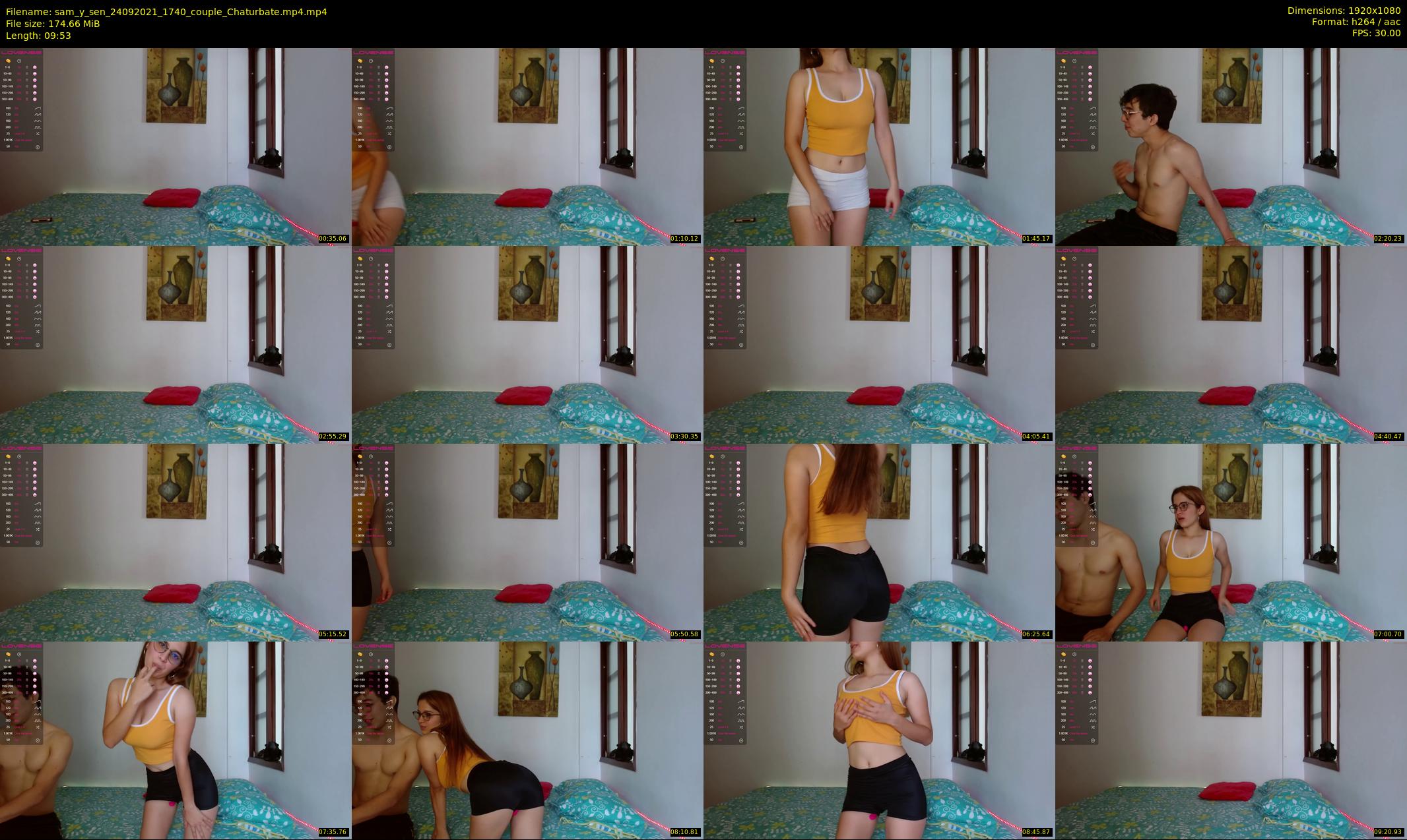 sam_y_sen — 10 minute Chaturbate couple cam show recording, 1080p, Sep 24, 2021