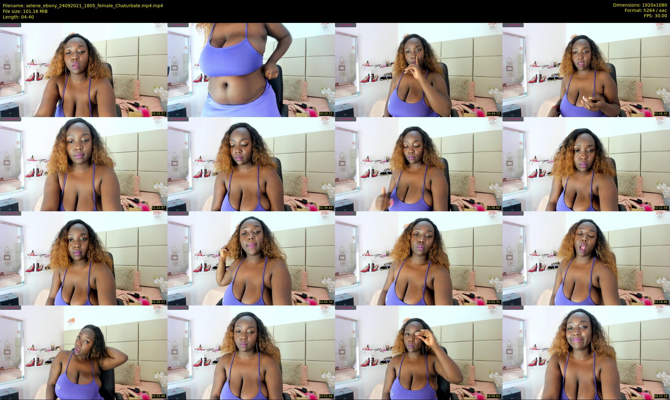 selene_ebony — 5 minute Chaturbate female cam show recording, 1080p, Sep 24, 2021