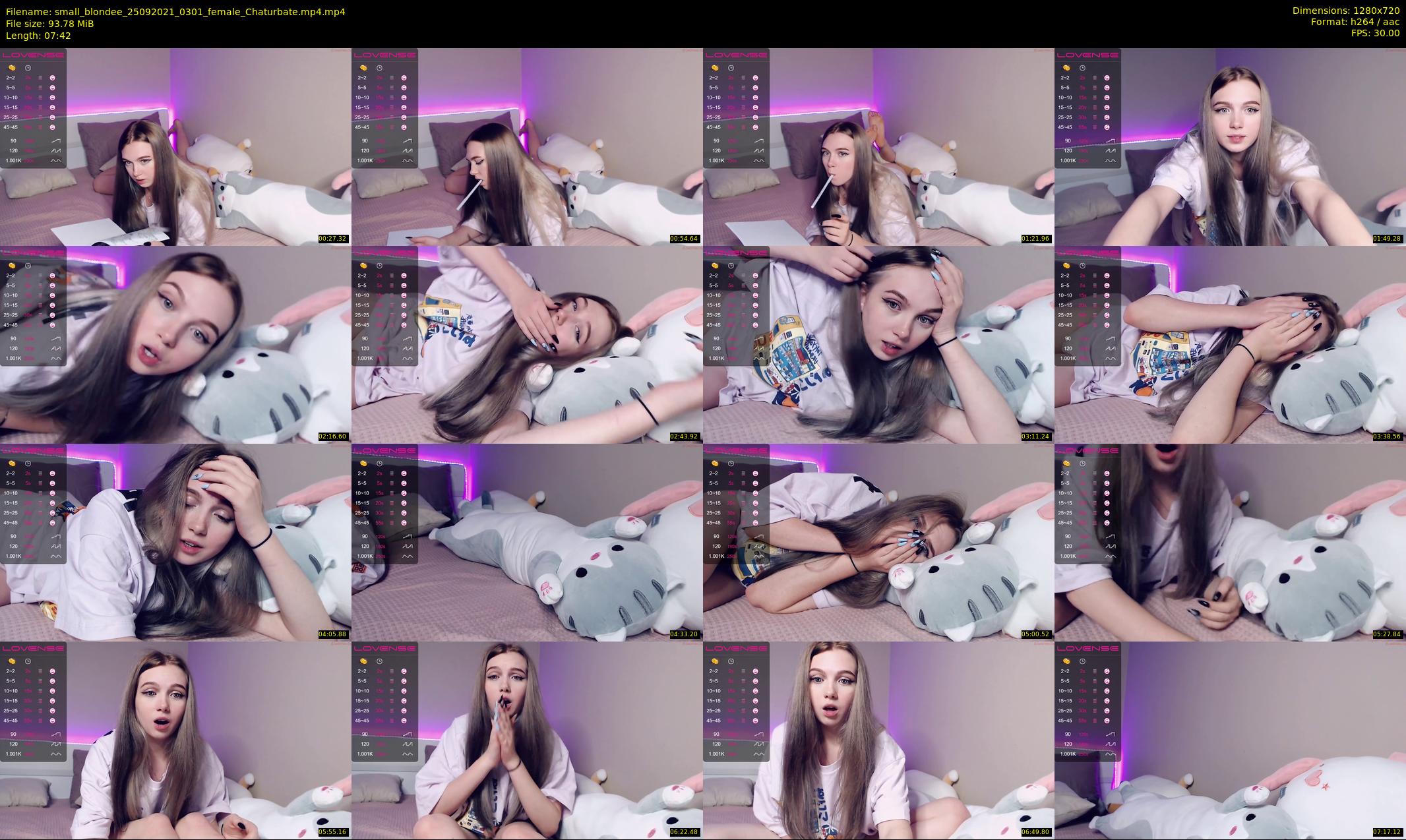 small_blondee — 8 minute Chaturbate female cam show recording, 720p, Sep 25, 2021