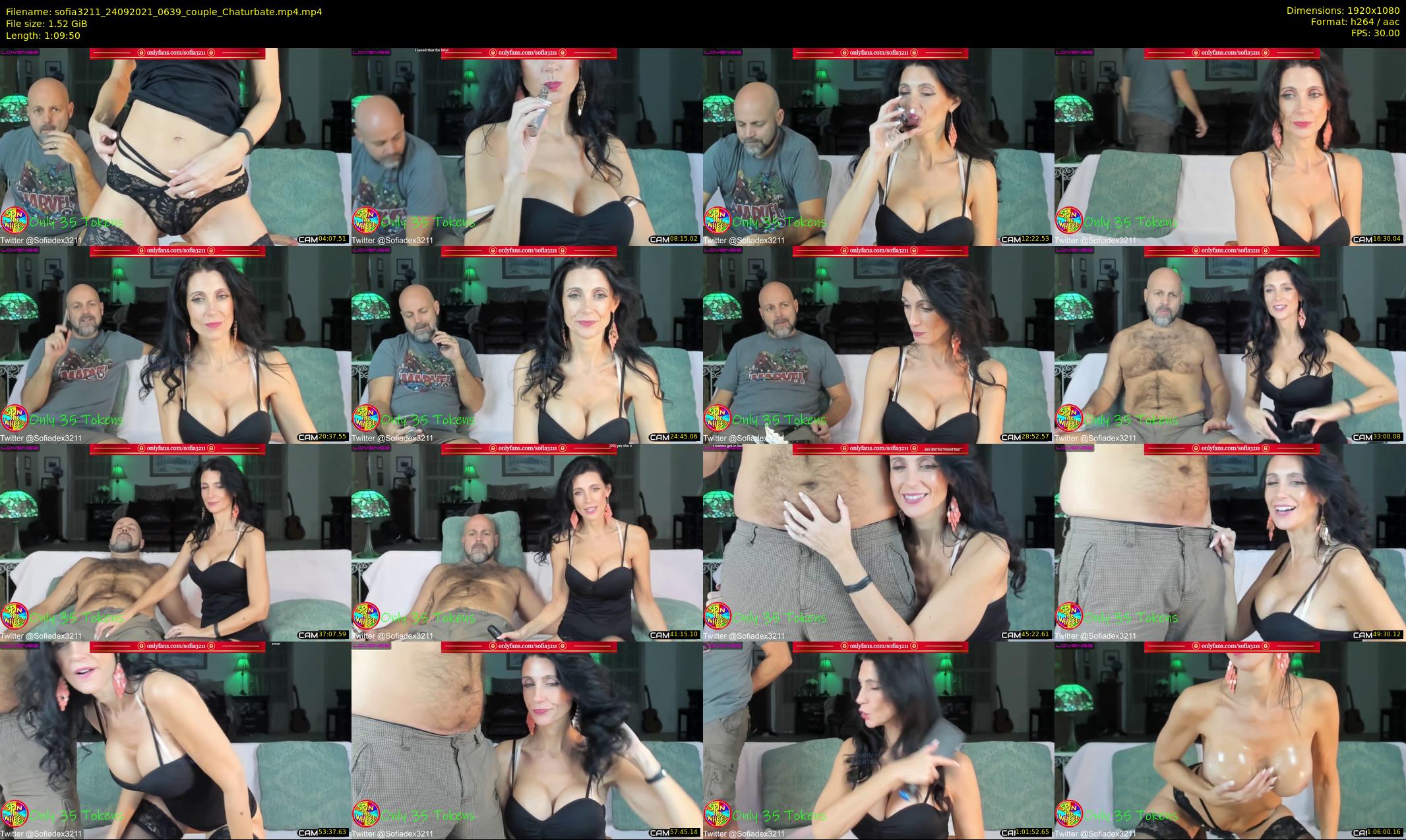 sofia3211 — 70 minute Chaturbate couple cam show recording, 1080p, Sep 24, 2021
