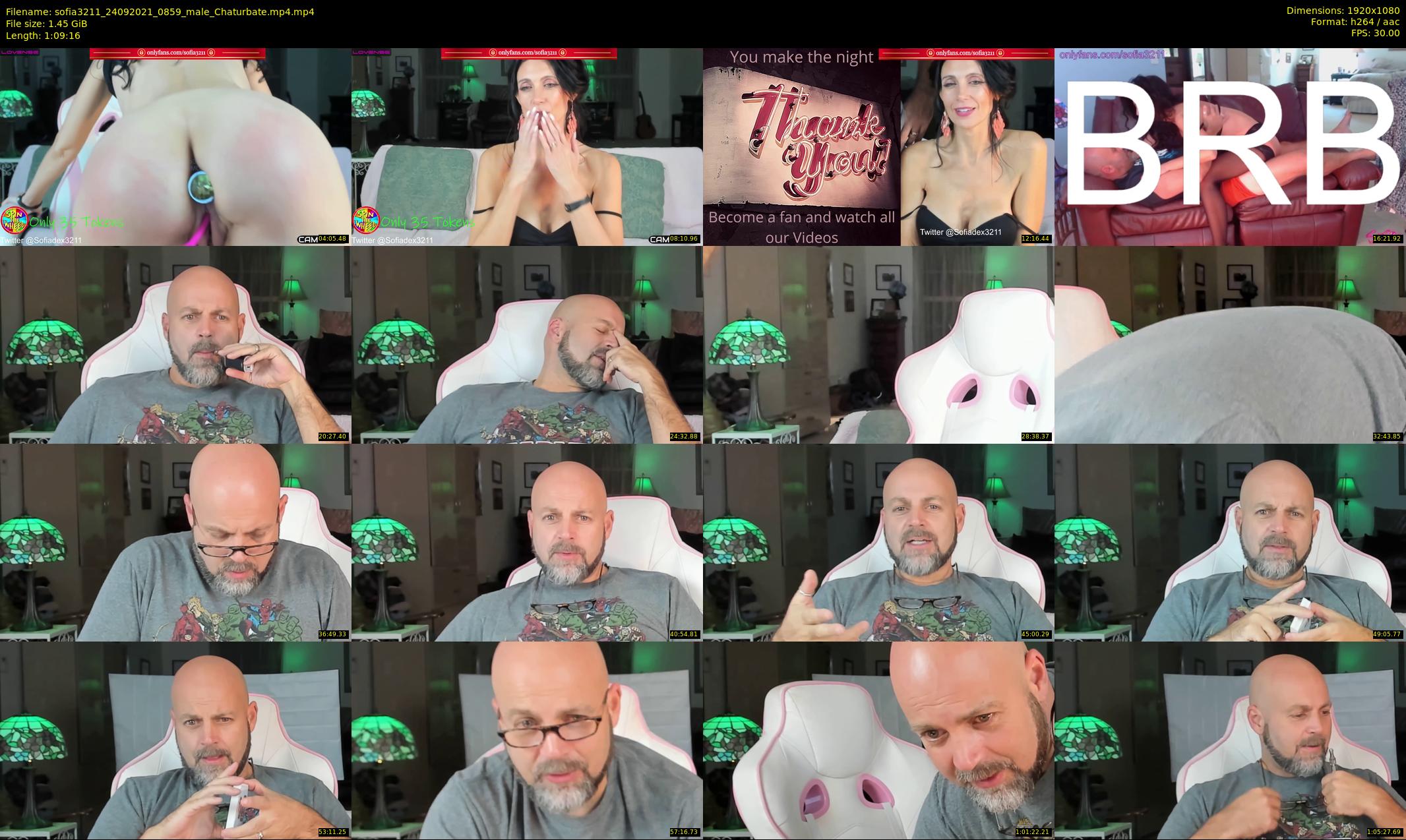 sofia3211 — 70 minute Chaturbate couple cam show recording, 1080p, Sep 24, 2021