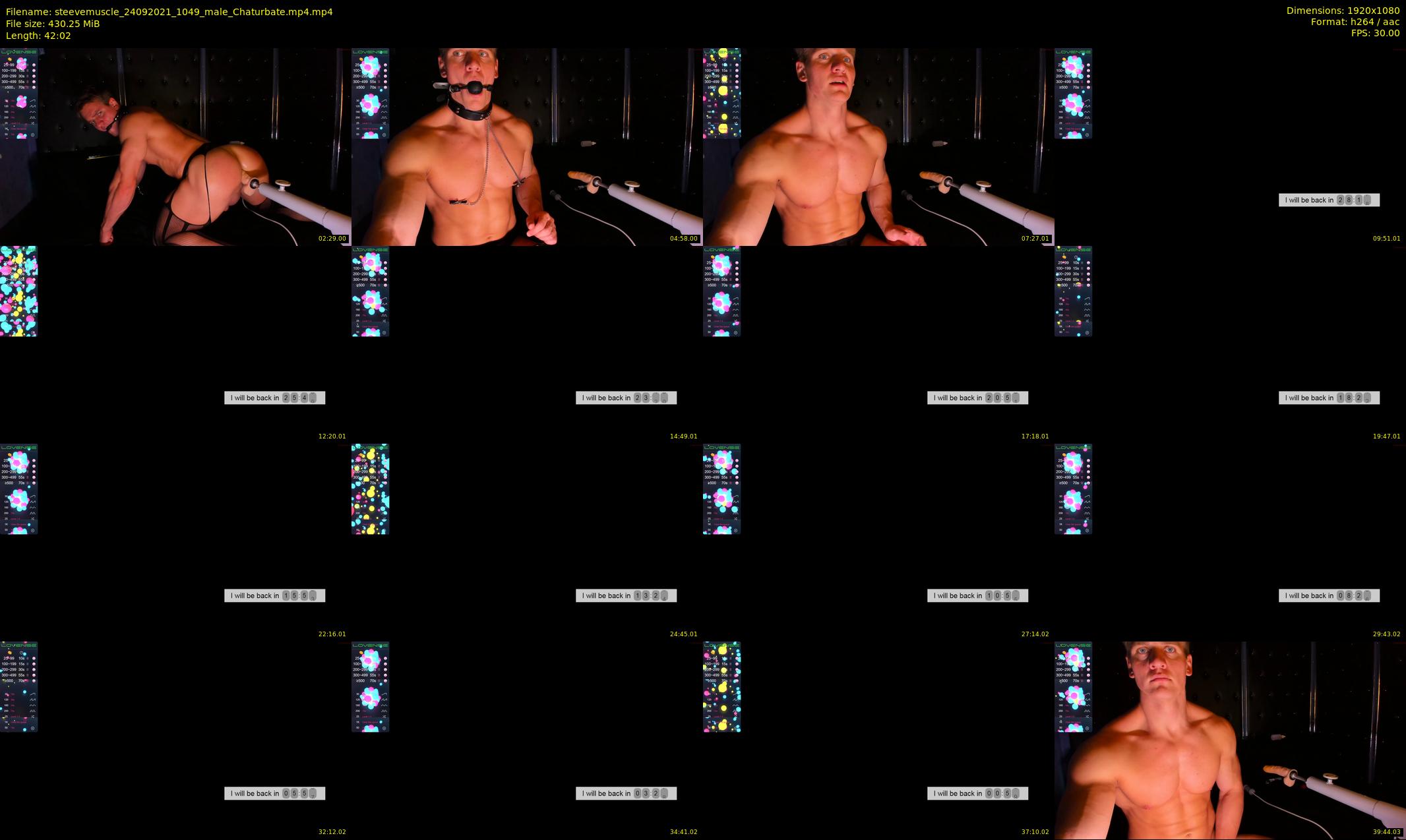 steevemuscle — 43 minute Chaturbate male cam show recording, 1080p, Sep 24, 2021
