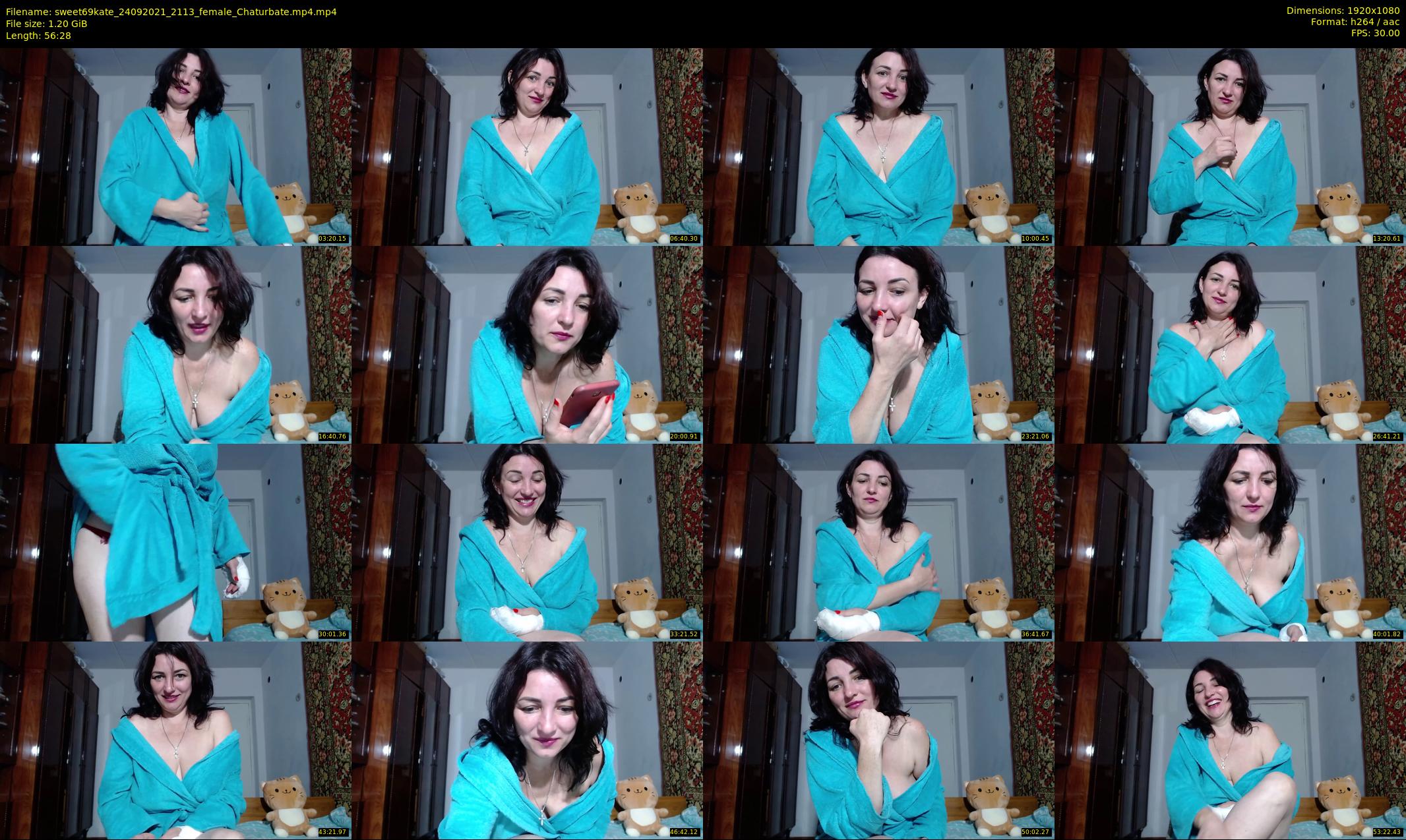 sweet69kate — 57 minute Chaturbate female cam show recording, 1080p, Sep 24, 2021