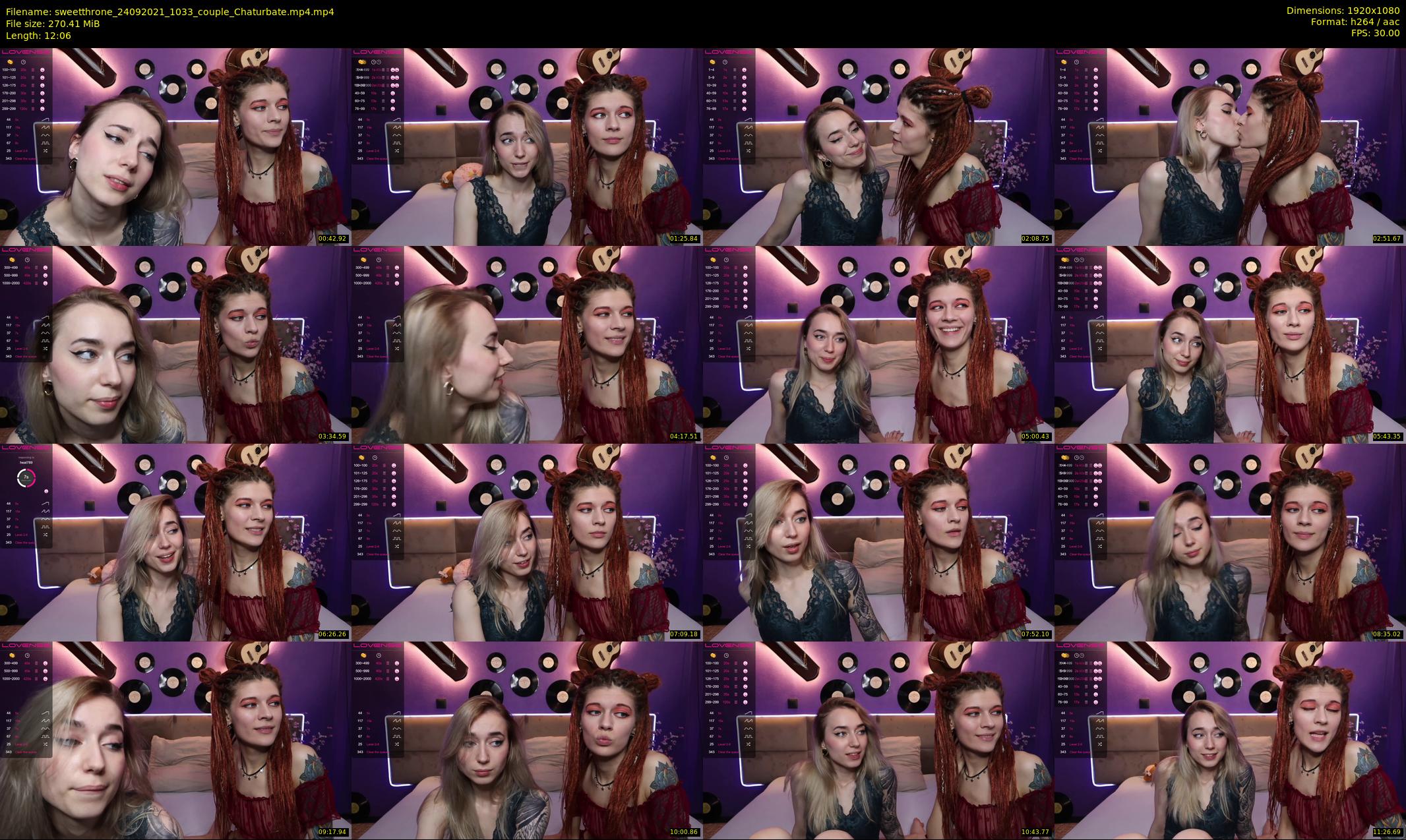 sweetthrone — 13 minute Chaturbate couple cam show recording, 1080p, Sep 24, 2021
