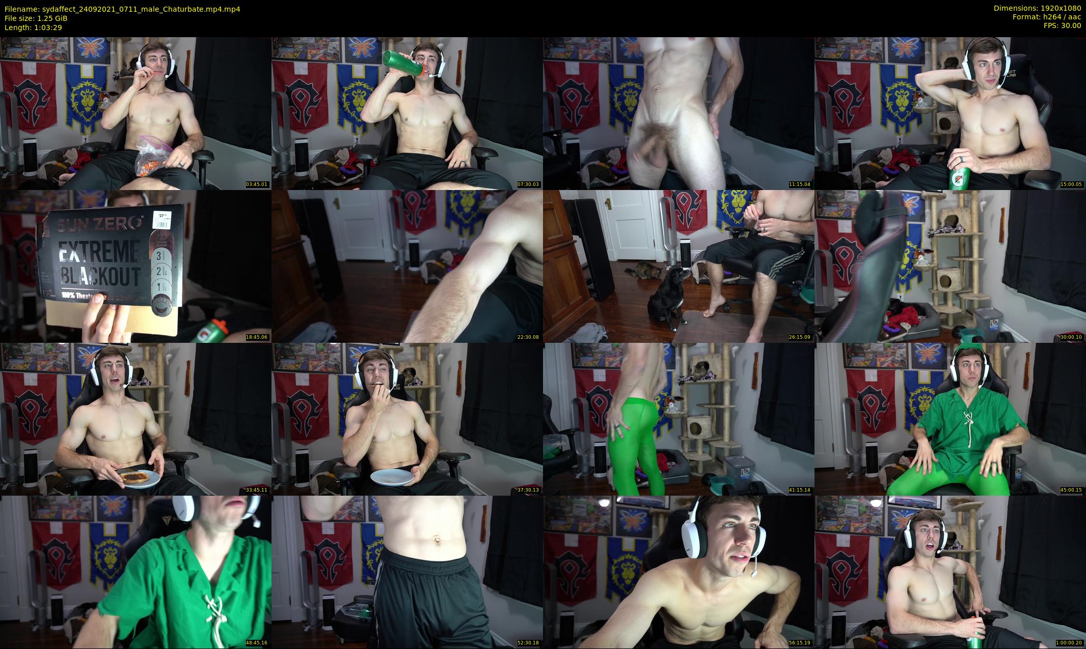 sydaffect — 64 minute Chaturbate male cam show recording, 1080p, Sep 24, 2021