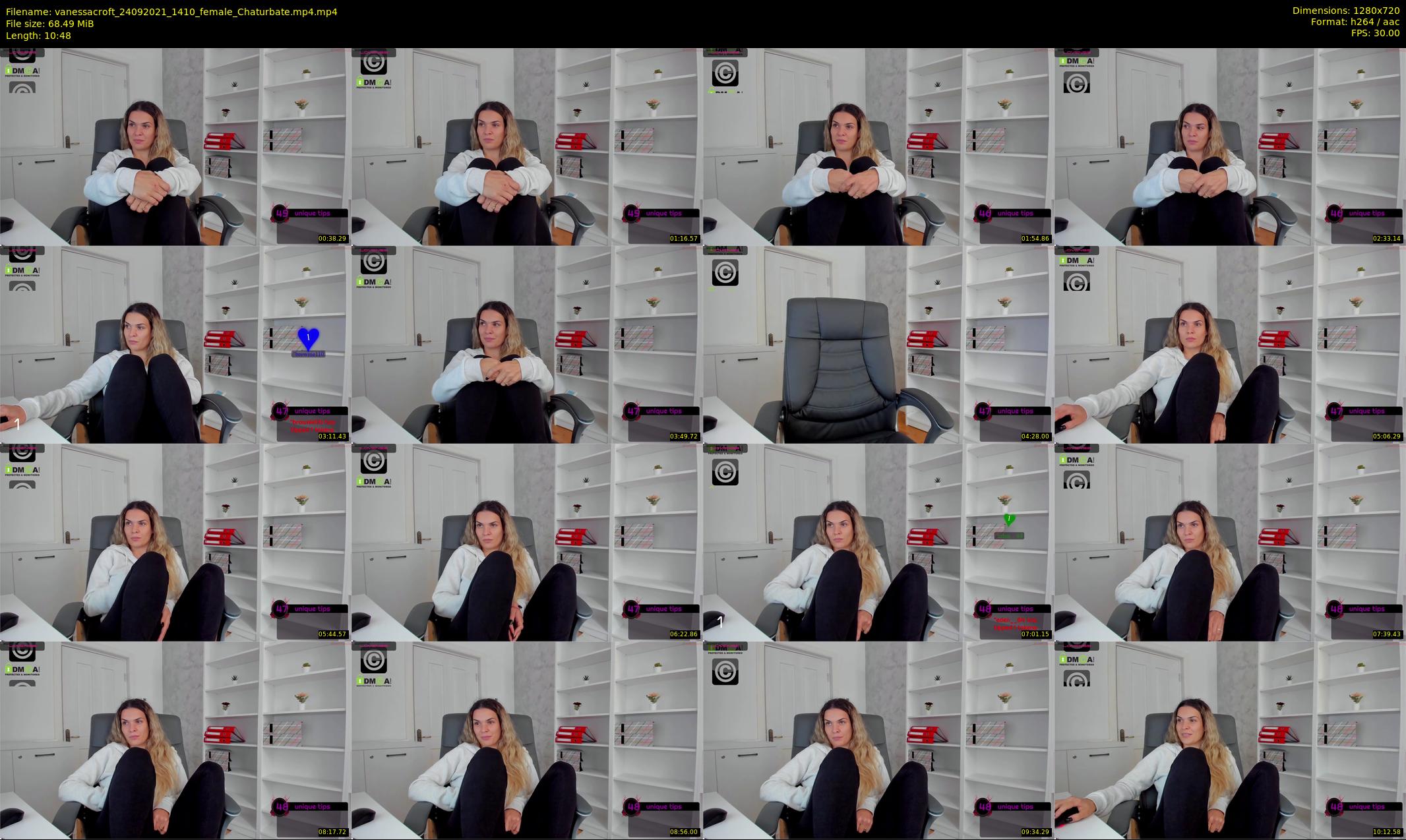 vanessacroft — 11 minute Chaturbate female cam show recording, 720p, Sep 24, 2021