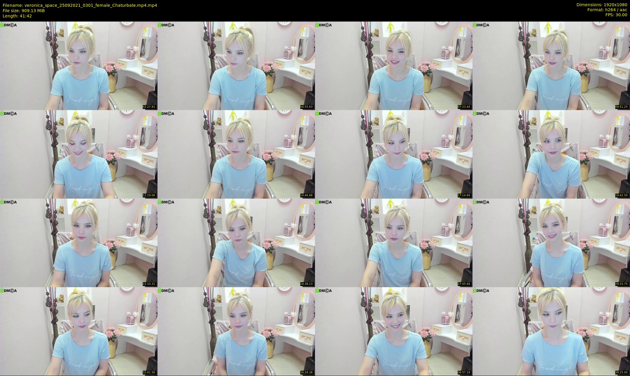 veronica_space — 42 minute Chaturbate female cam show recording, 1080p, Sep 25, 2021