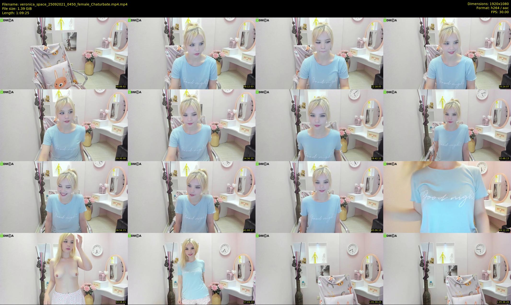 veronica_space — 70 minute Chaturbate female cam show recording, 1080p, Sep 25, 2021