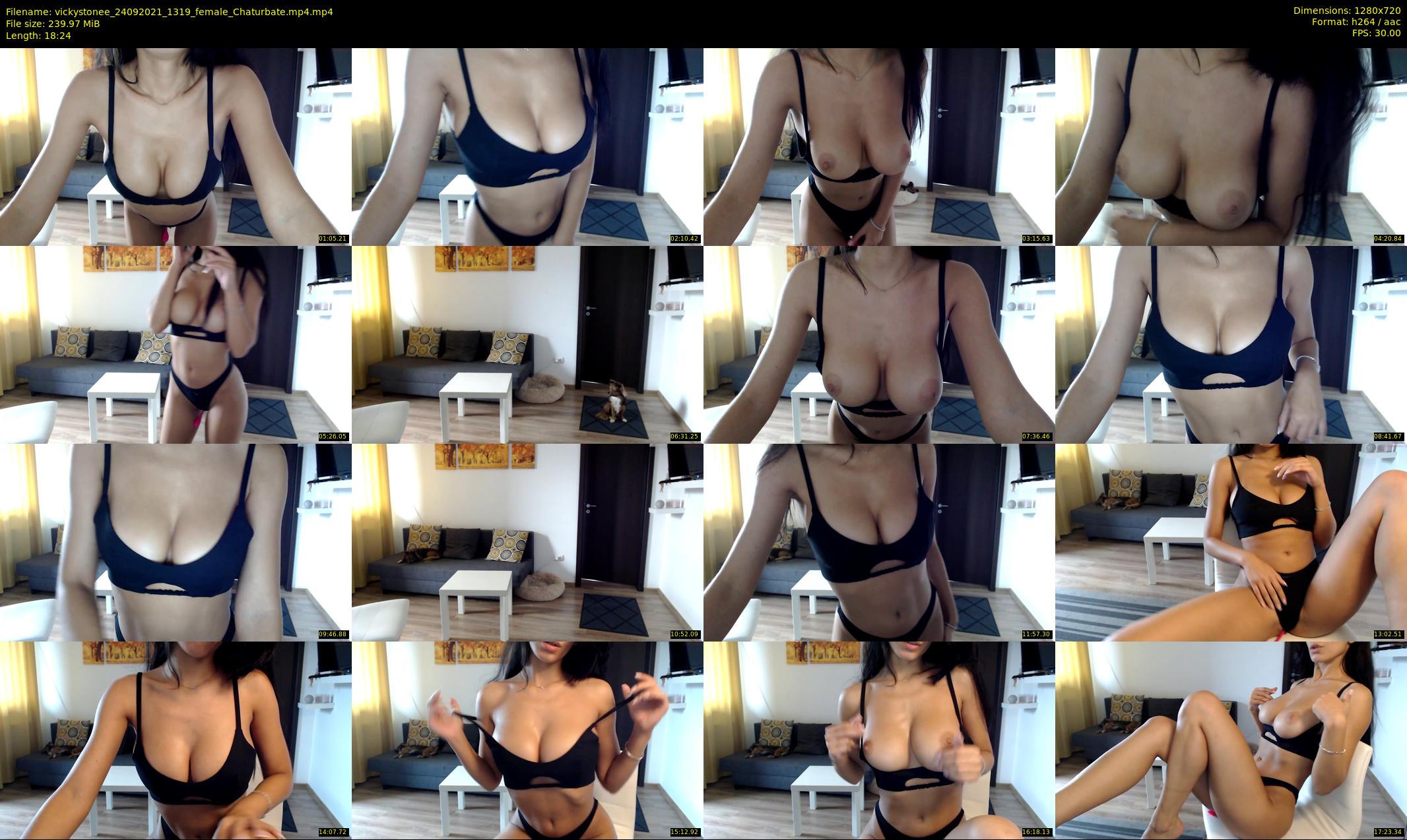 vickystonee — 19 minute Chaturbate female cam show recording, 720p, Sep 24, 2021