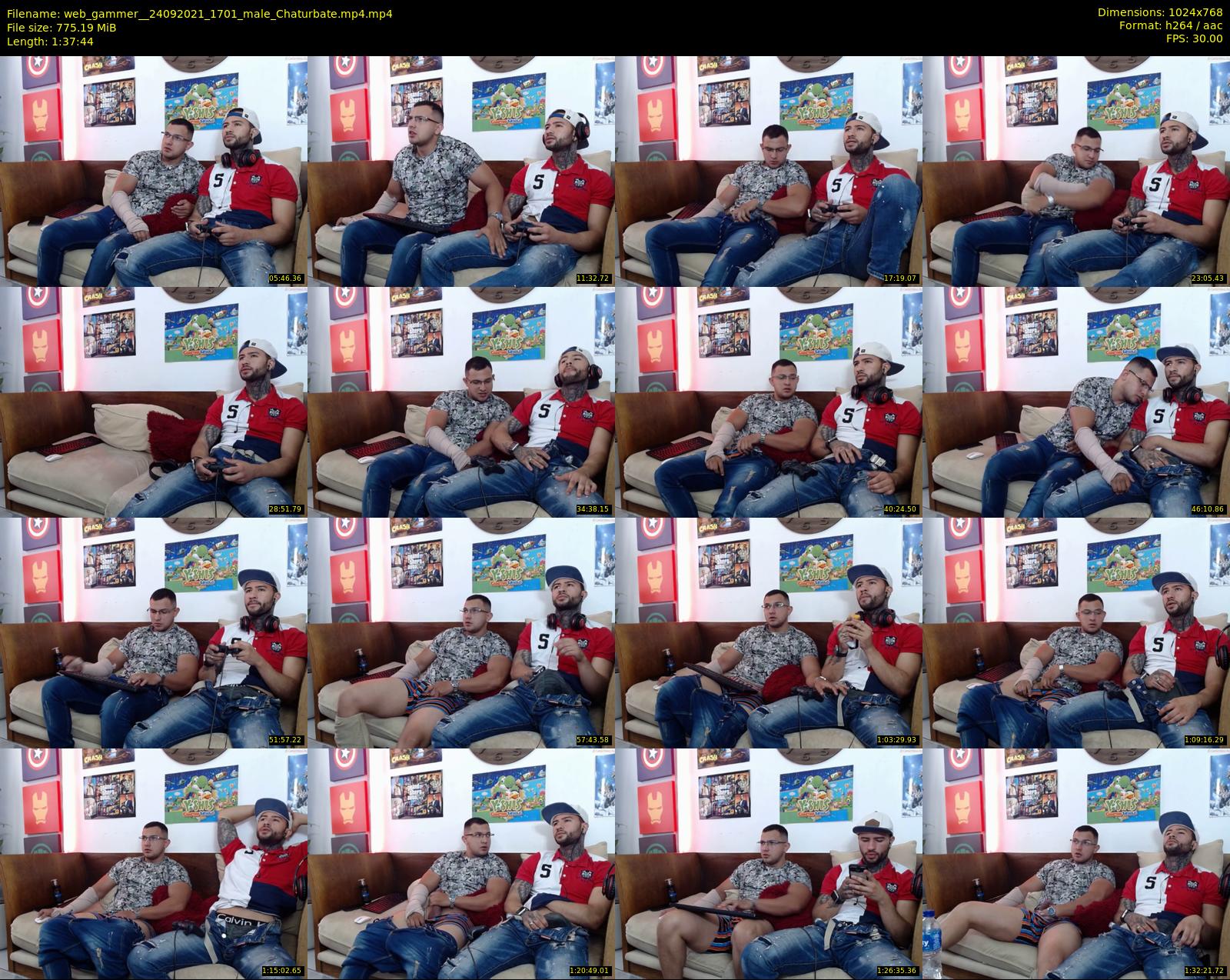 web_gammer_ — 98 minute Chaturbate male cam show recording, 720p, Sep 24, 2021