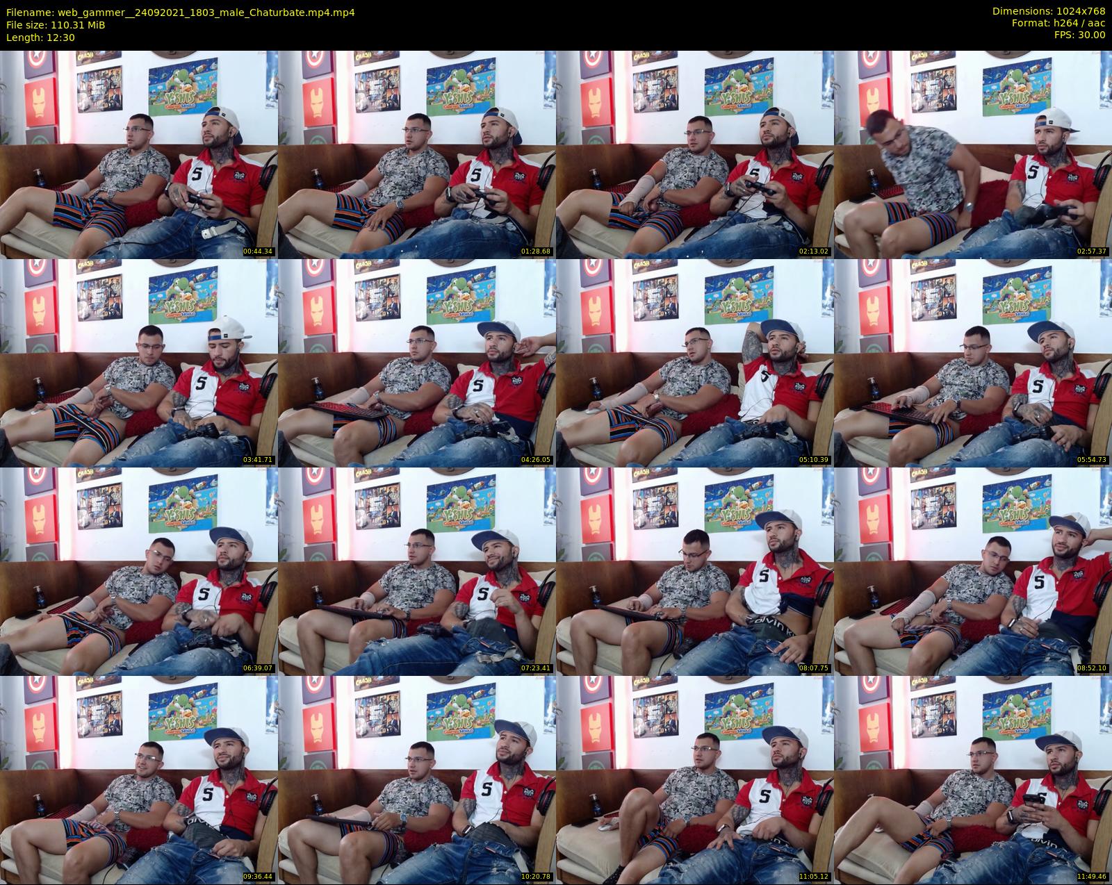 web_gammer_ — 13 minute Chaturbate male cam show recording, 720p, Sep 24, 2021