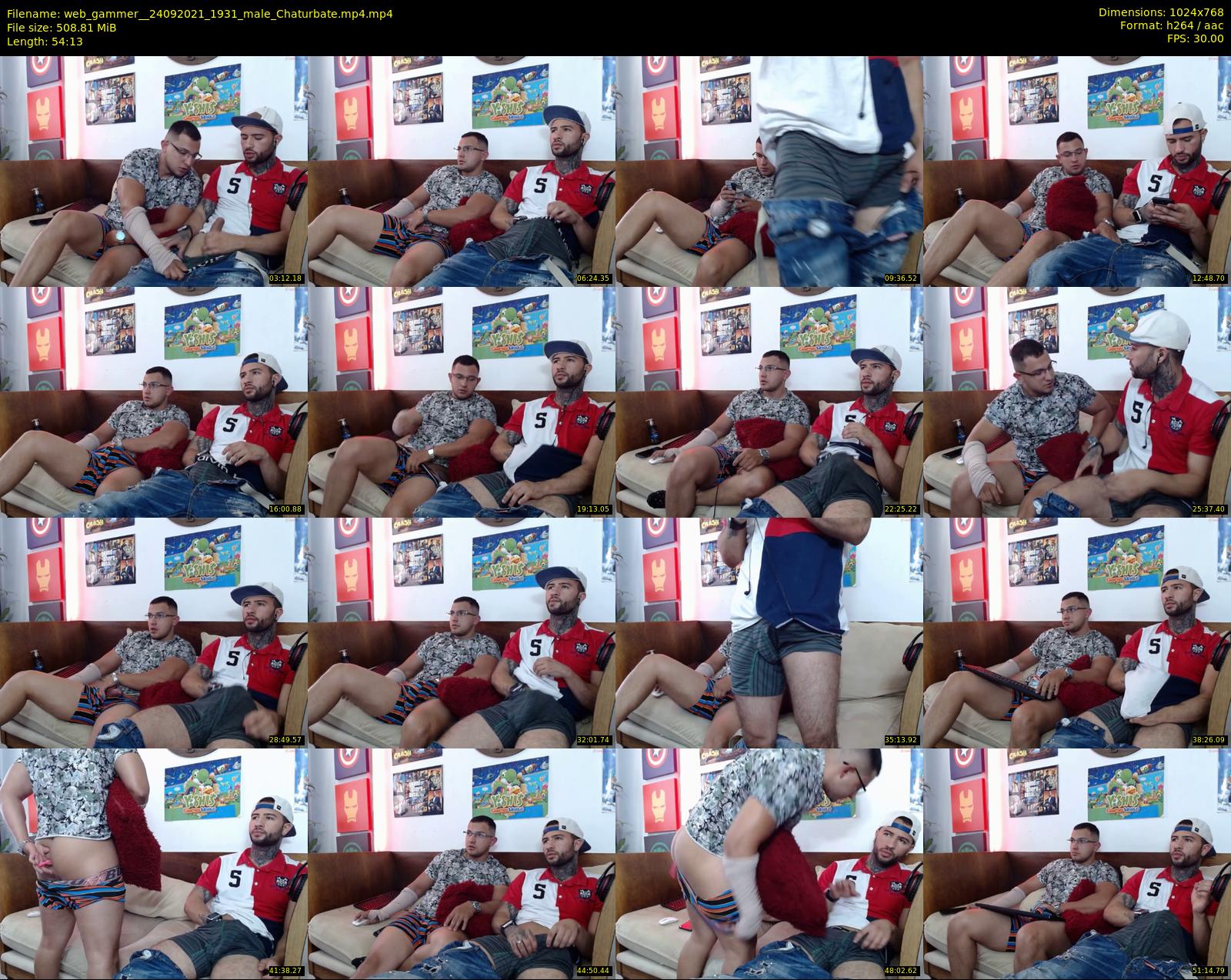 web_gammer_ — 55 minute Chaturbate male cam show recording, 720p, Sep 24, 2021
