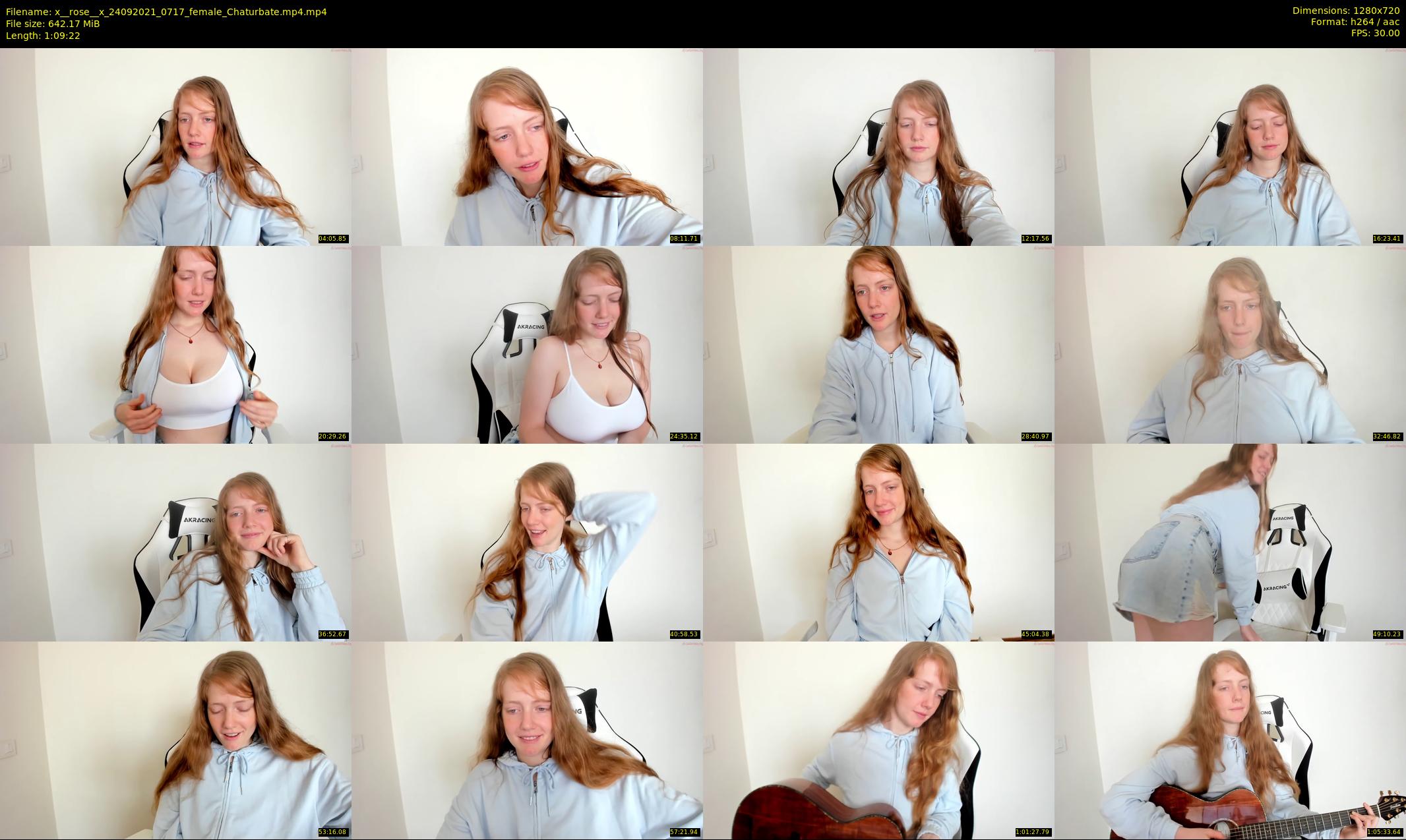 x__rose__x — 70 minute Chaturbate female cam show recording, 720p, Sep 24, 2021