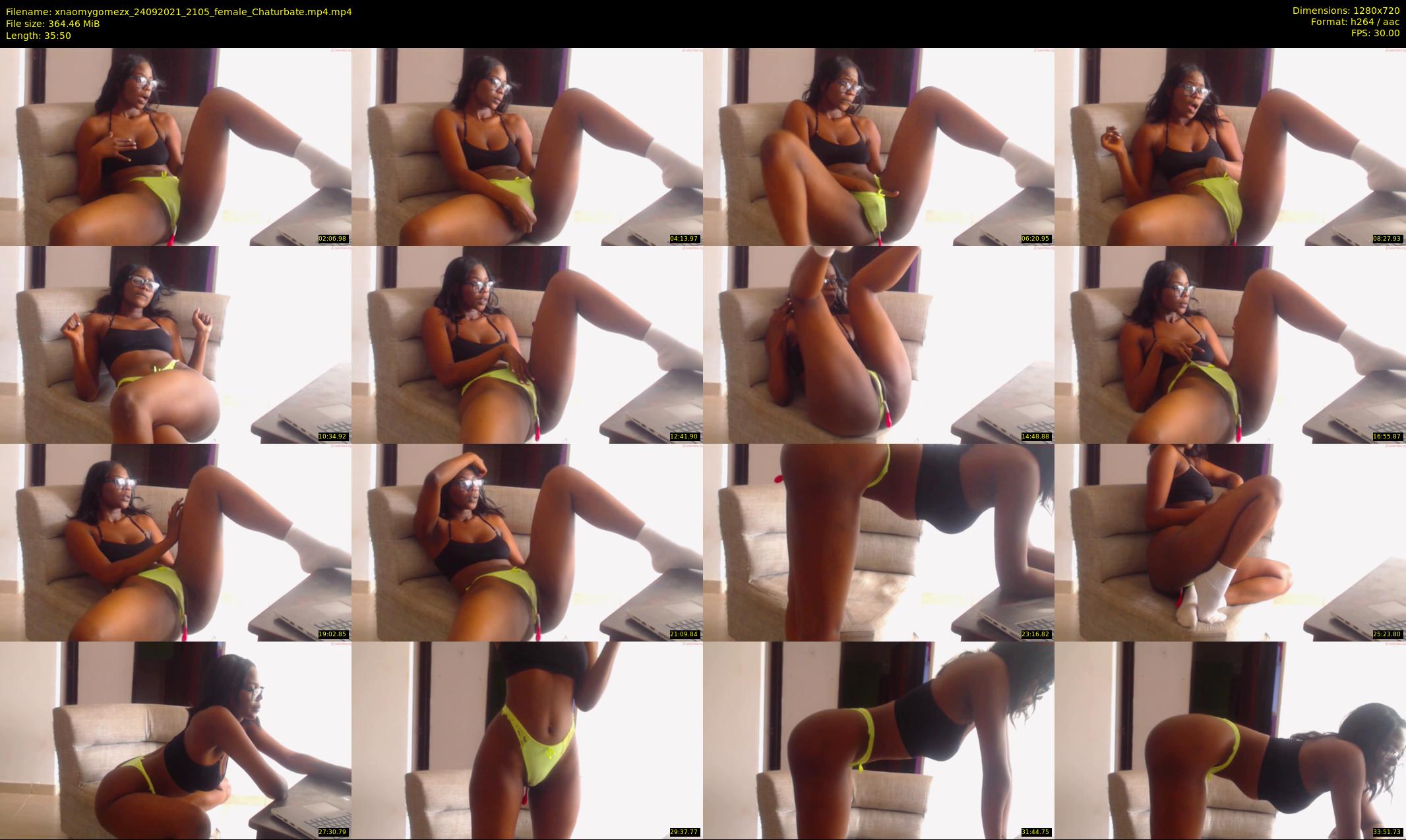 xnaomygomezx — 36 minute Chaturbate female cam show recording, 720p, Sep 24, 2021