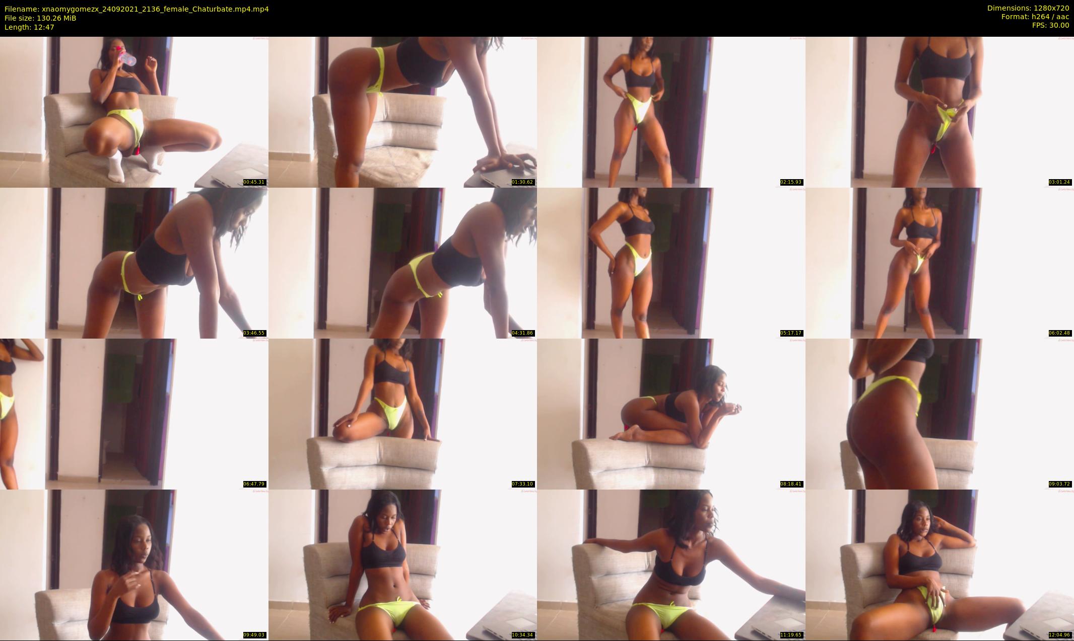 xnaomygomezx — 13 minute Chaturbate female cam show recording, 720p, Sep 24, 2021
