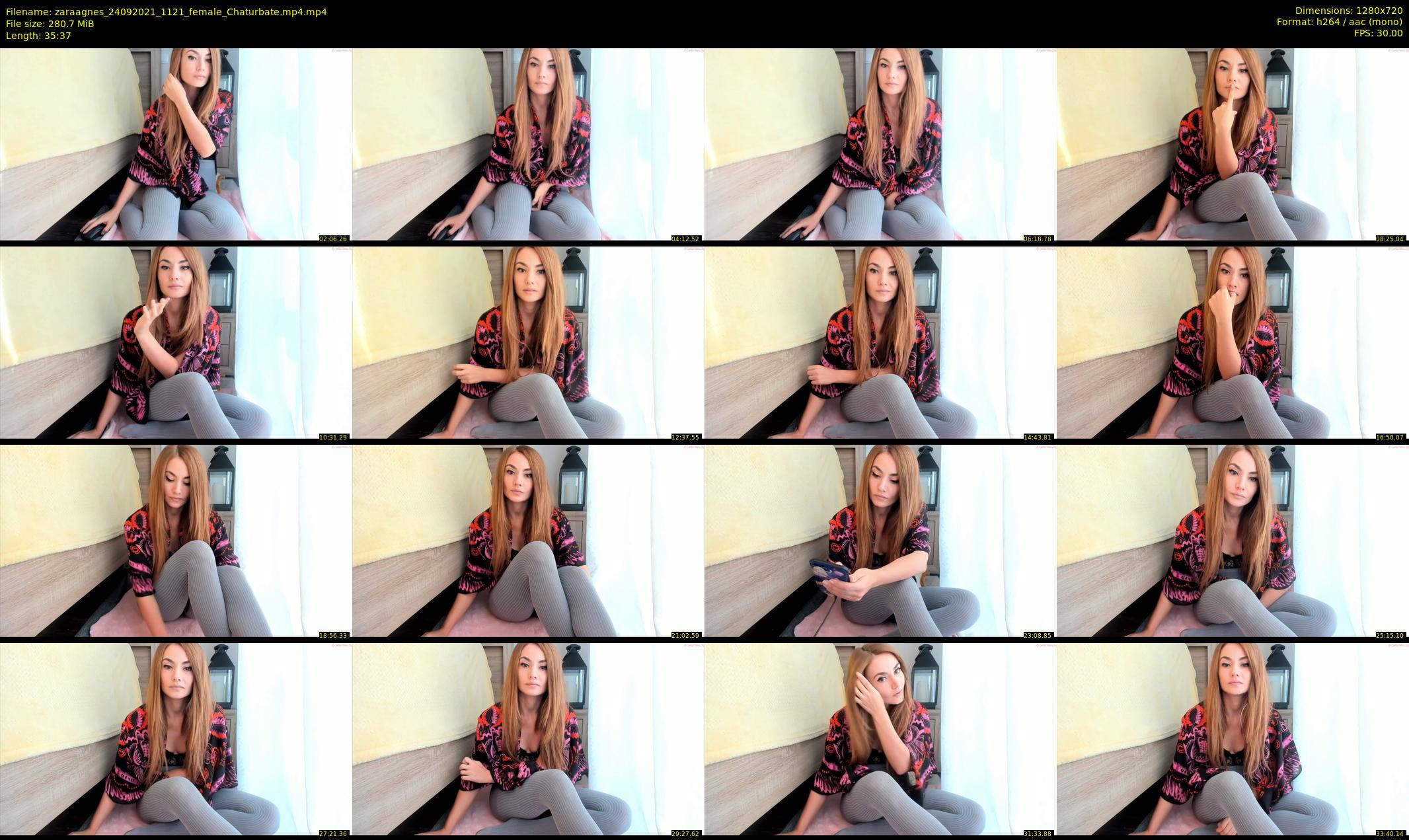 zaraagnes — 36 minute Chaturbate female cam show recording, 720p, Sep 24, 2021