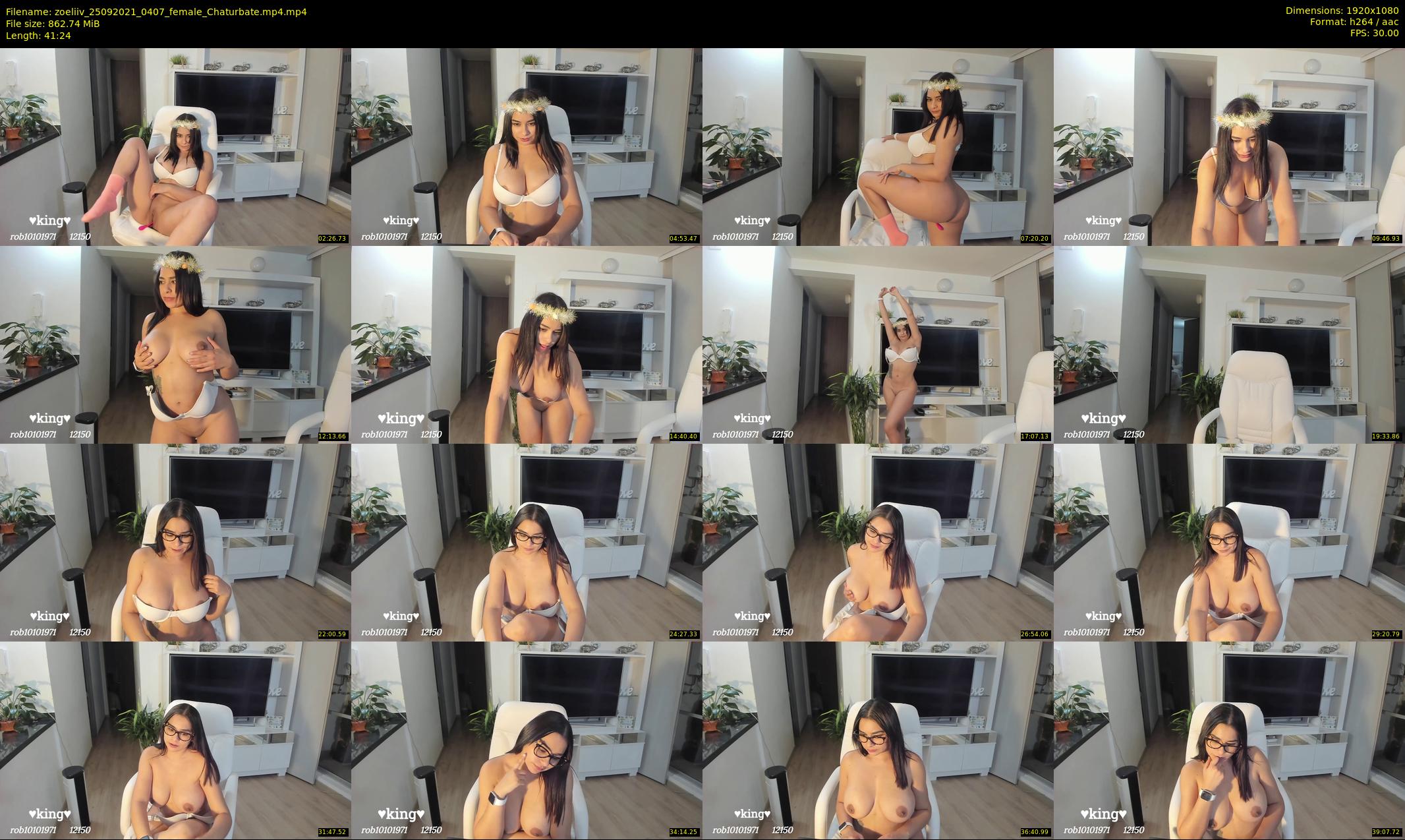 zoeliiv — 42 minute Chaturbate female cam show recording, 1080p, Sep 25, 2021