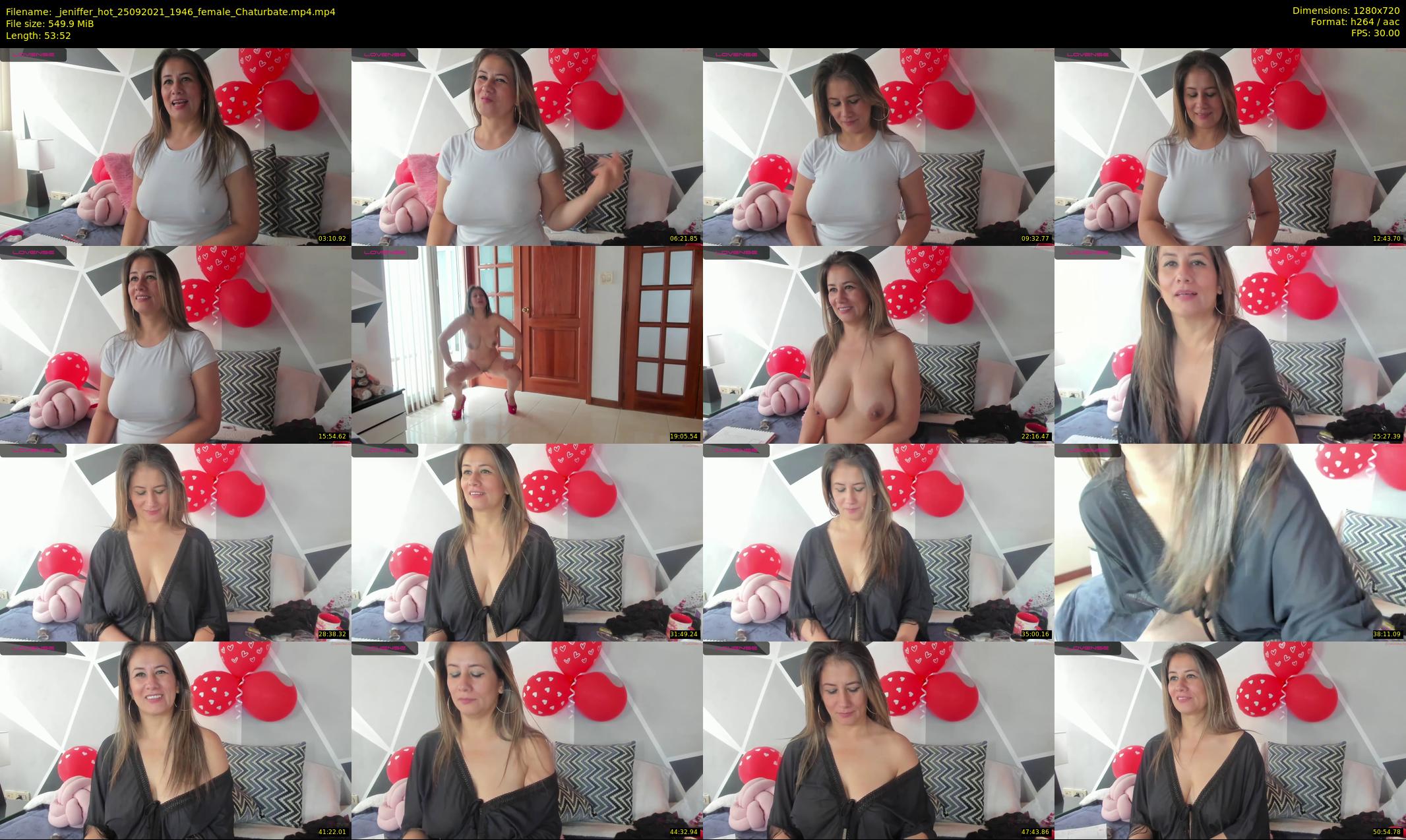 _jeniffer_hot — 54 minute Chaturbate female cam show recording, 720p, Sep 25, 2021