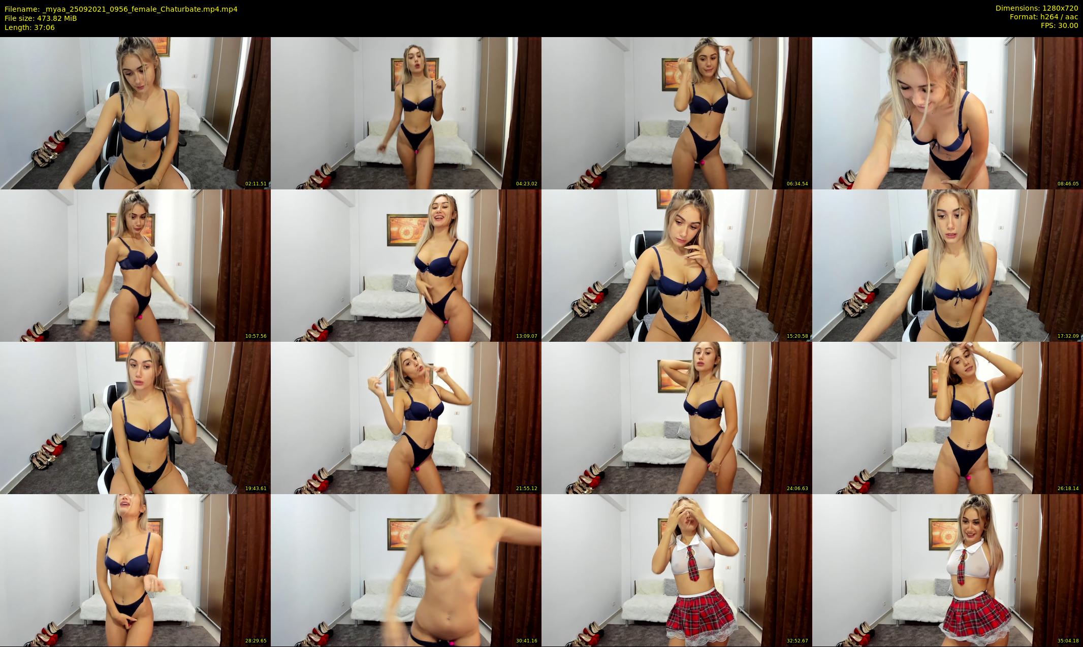 _myaa — 38 minute Chaturbate female cam show recording, 720p, Sep 25, 2021