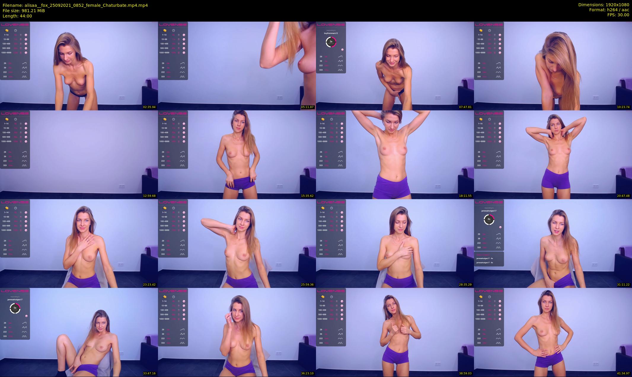 alisaa__fox — 44 minute Chaturbate female cam show recording, 1080p, Sep 25, 2021