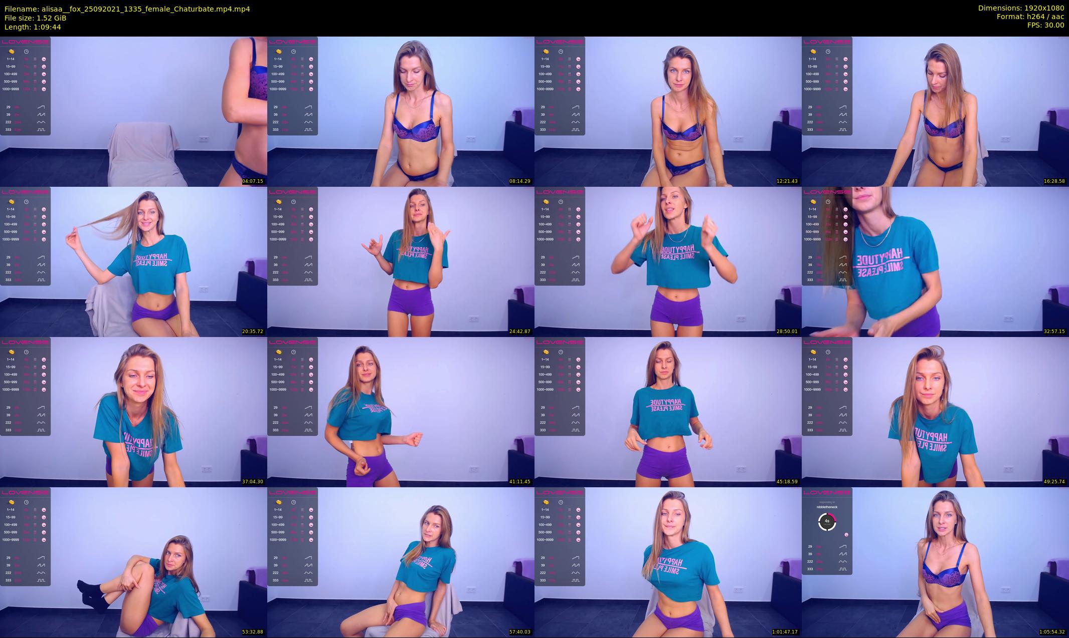 alisaa__fox — 70 minute Chaturbate female cam show recording, 1080p, Sep 25, 2021