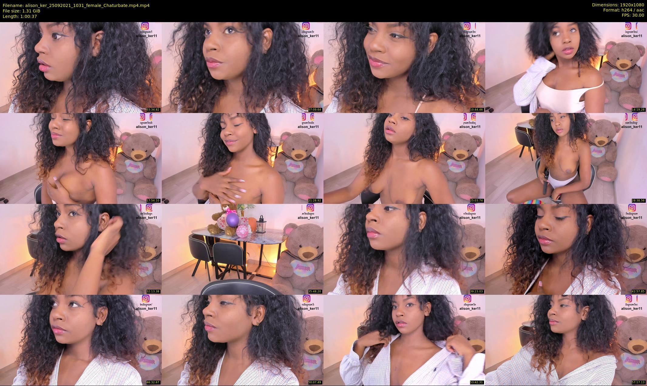 alison_ker — 61 minute Chaturbate female cam show recording, 1080p, Sep 25, 2021