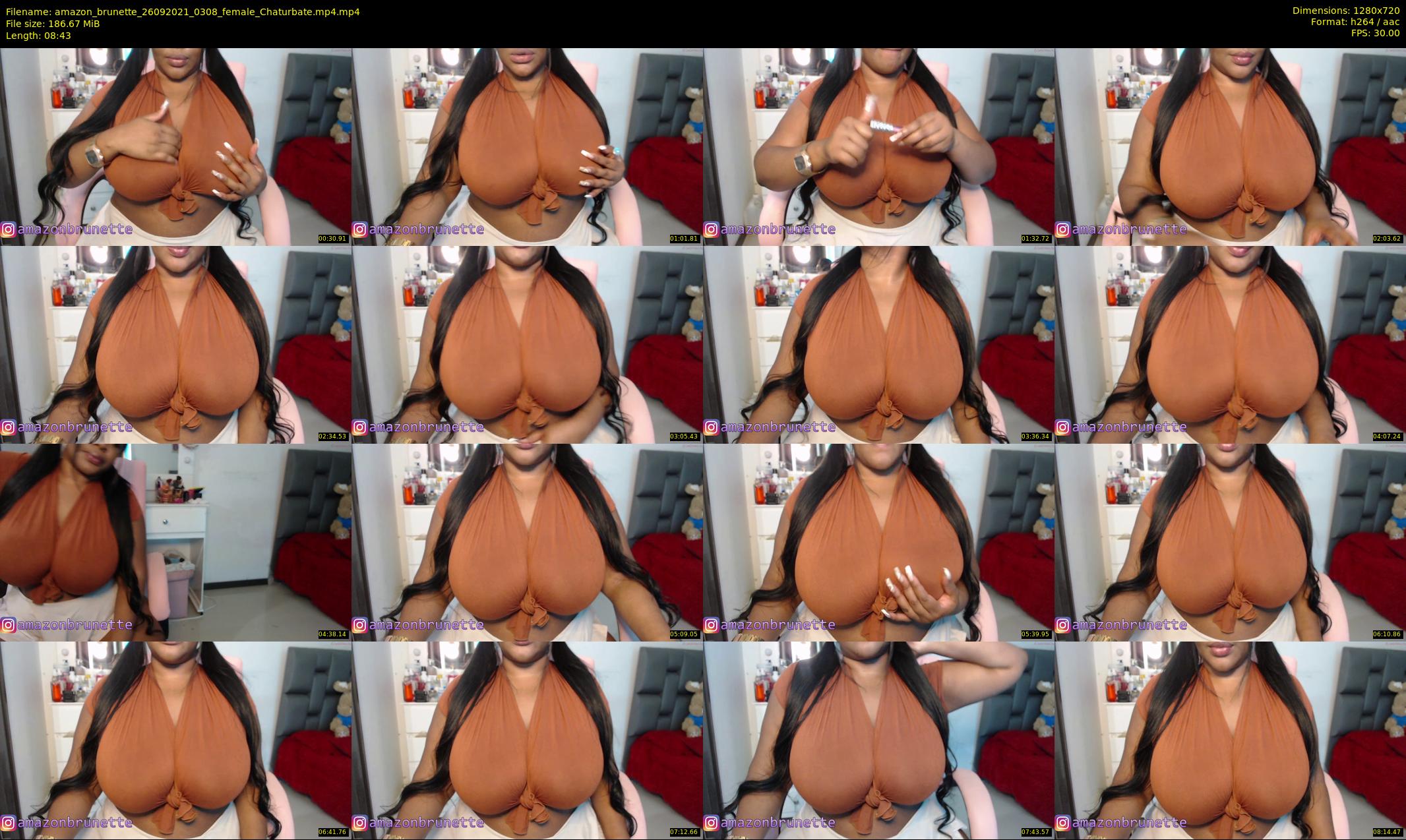 amazon_brunette — 9 minute Chaturbate female cam show recording, 720p, Sep 26, 2021