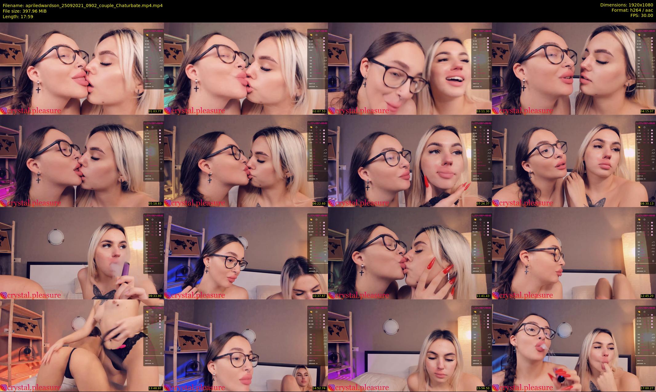 apriledwardson — 18 minute Chaturbate couple cam show recording, 1080p, Sep 25, 2021