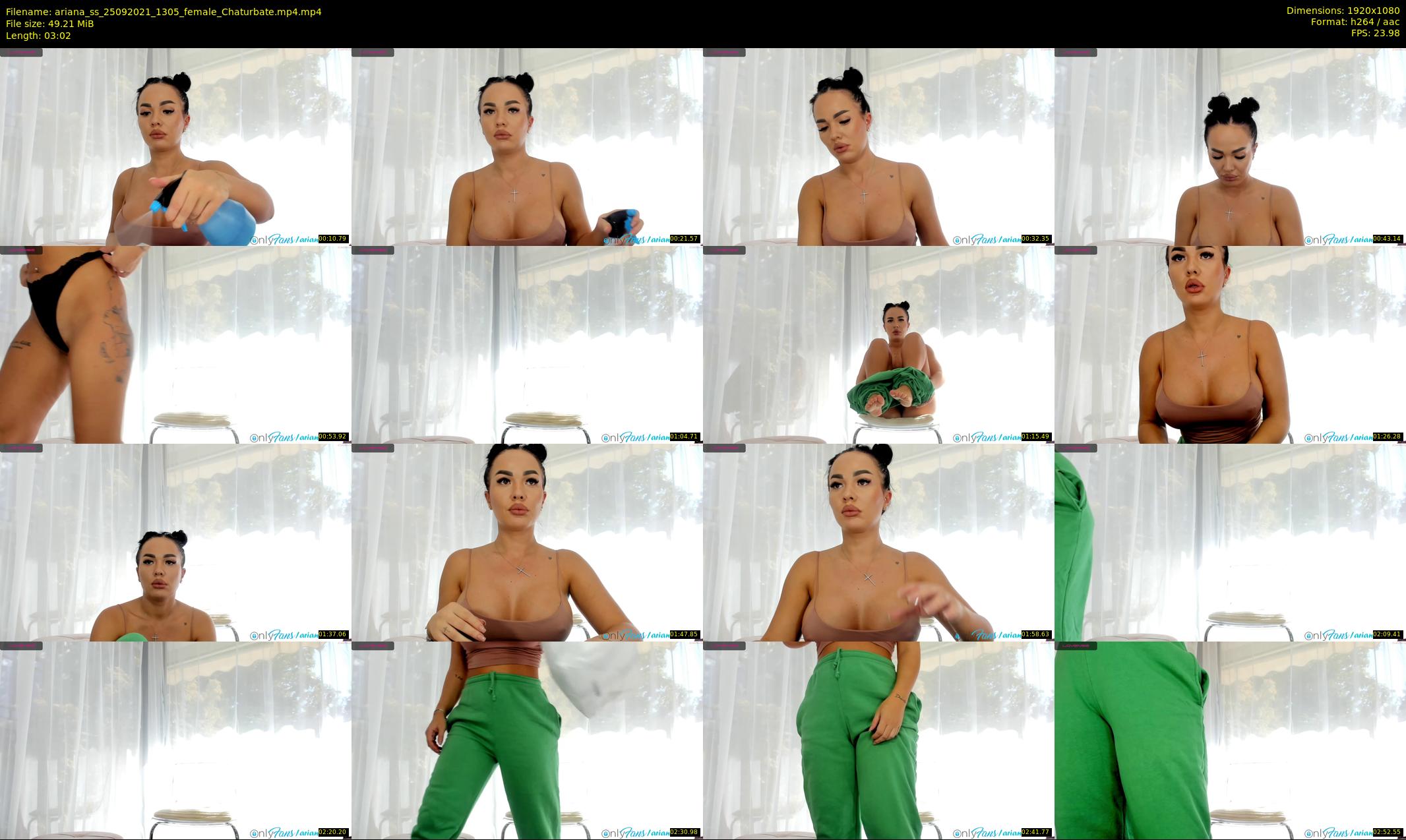 ariana_ss — 4 minute Chaturbate female cam show recording, 1080p, Sep 25, 2021