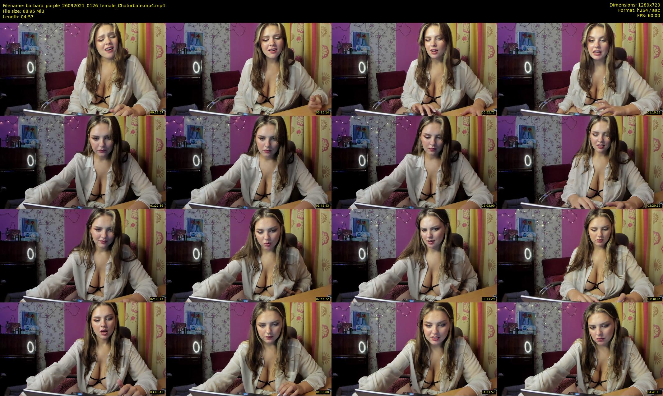 barbara_purple — 5 minute Chaturbate female cam show recording, 720p, Sep 26, 2021