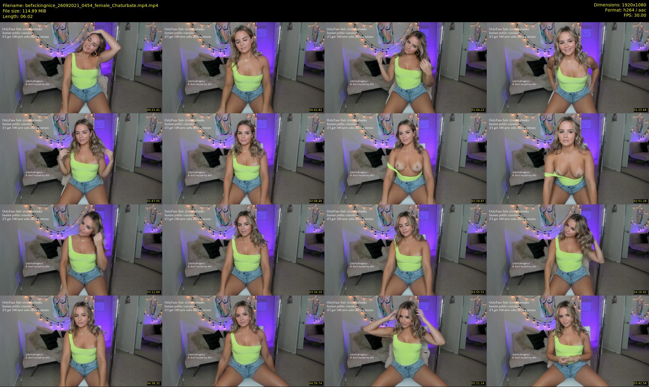 befxckingnice — 7 minute Chaturbate female cam show recording, 1080p, Sep 26, 2021
