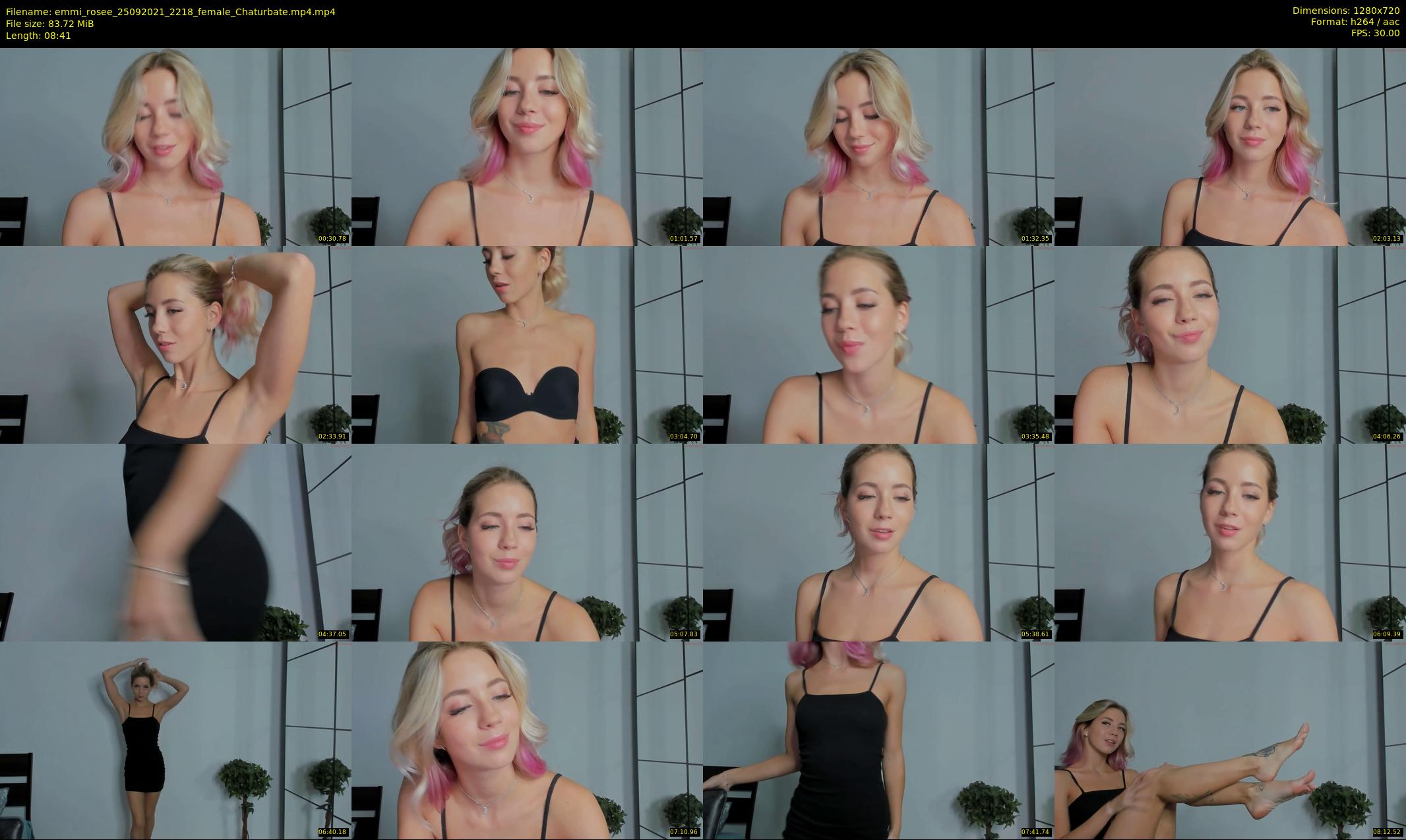emmi_rosee — 9 minute Chaturbate female cam show recording, 720p, Sep 25, 2021