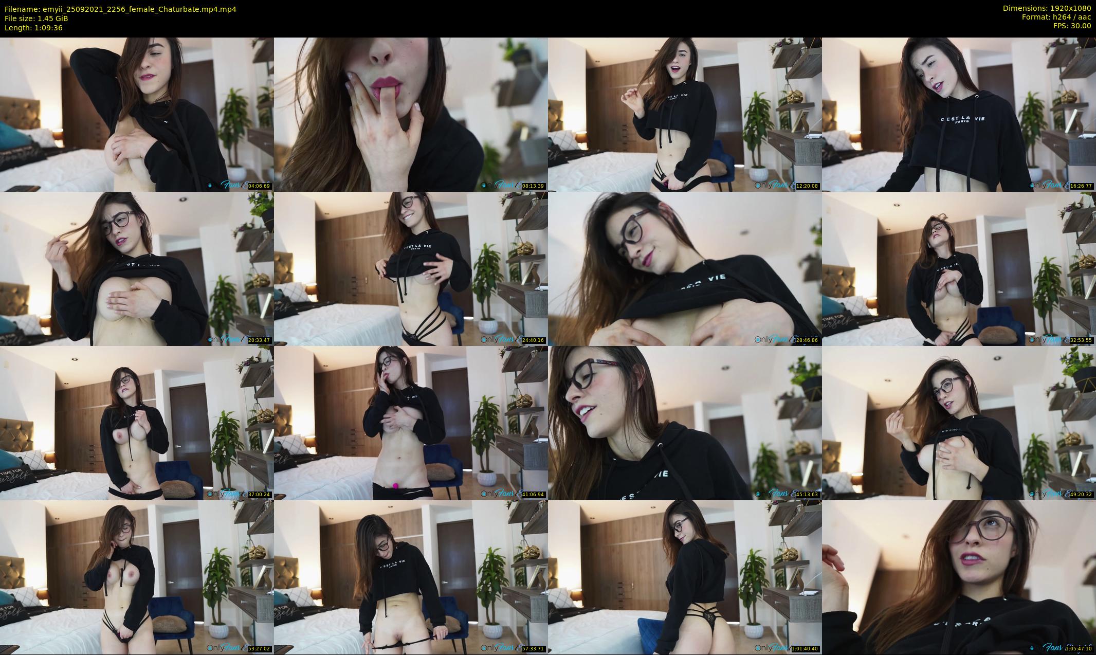 emyii — 70 minute Chaturbate female cam show recording, 1080p, Sep 25, 2021
