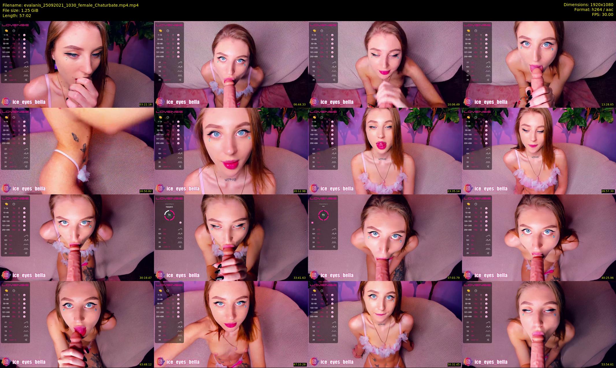 evalanis — 58 minute Chaturbate couple cam show recording, 1080p, Sep 25, 2021