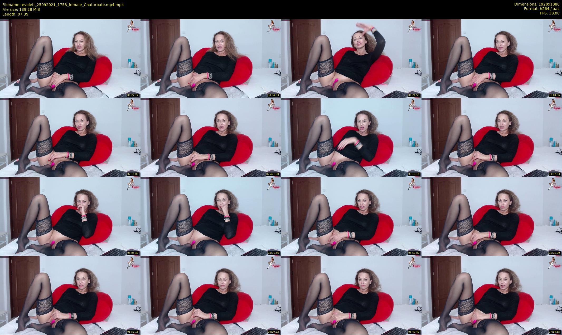 evolett — 8 minute Chaturbate female cam show recording, 1080p, Sep 25, 2021