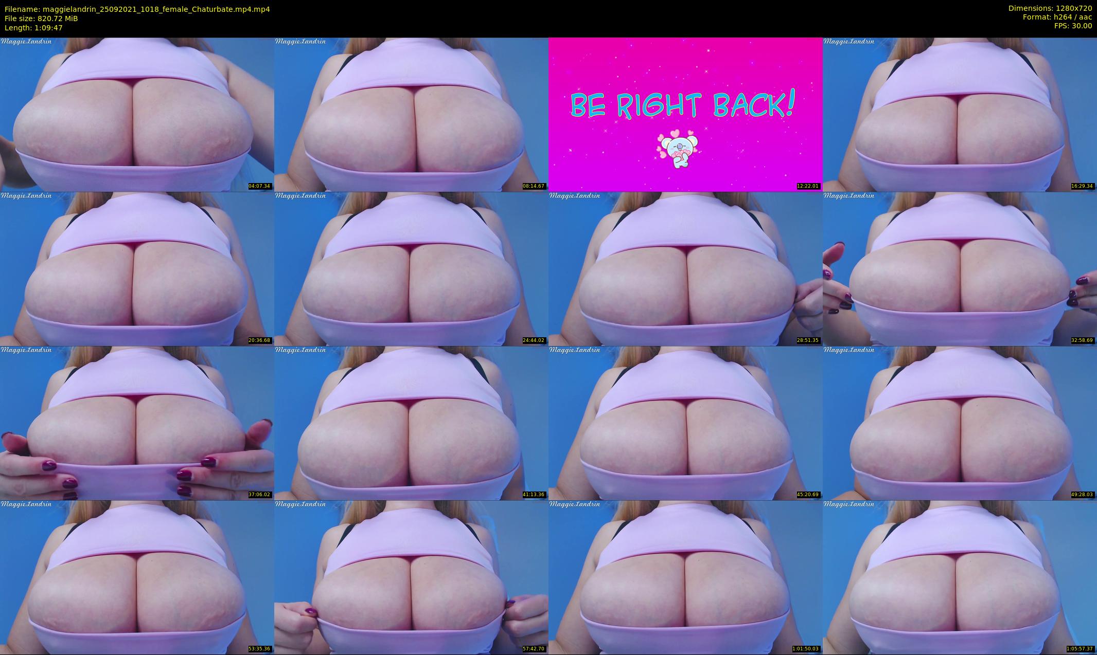 maggielandrin — 70 minute Chaturbate female cam show recording, 720p, Sep 25, 2021
