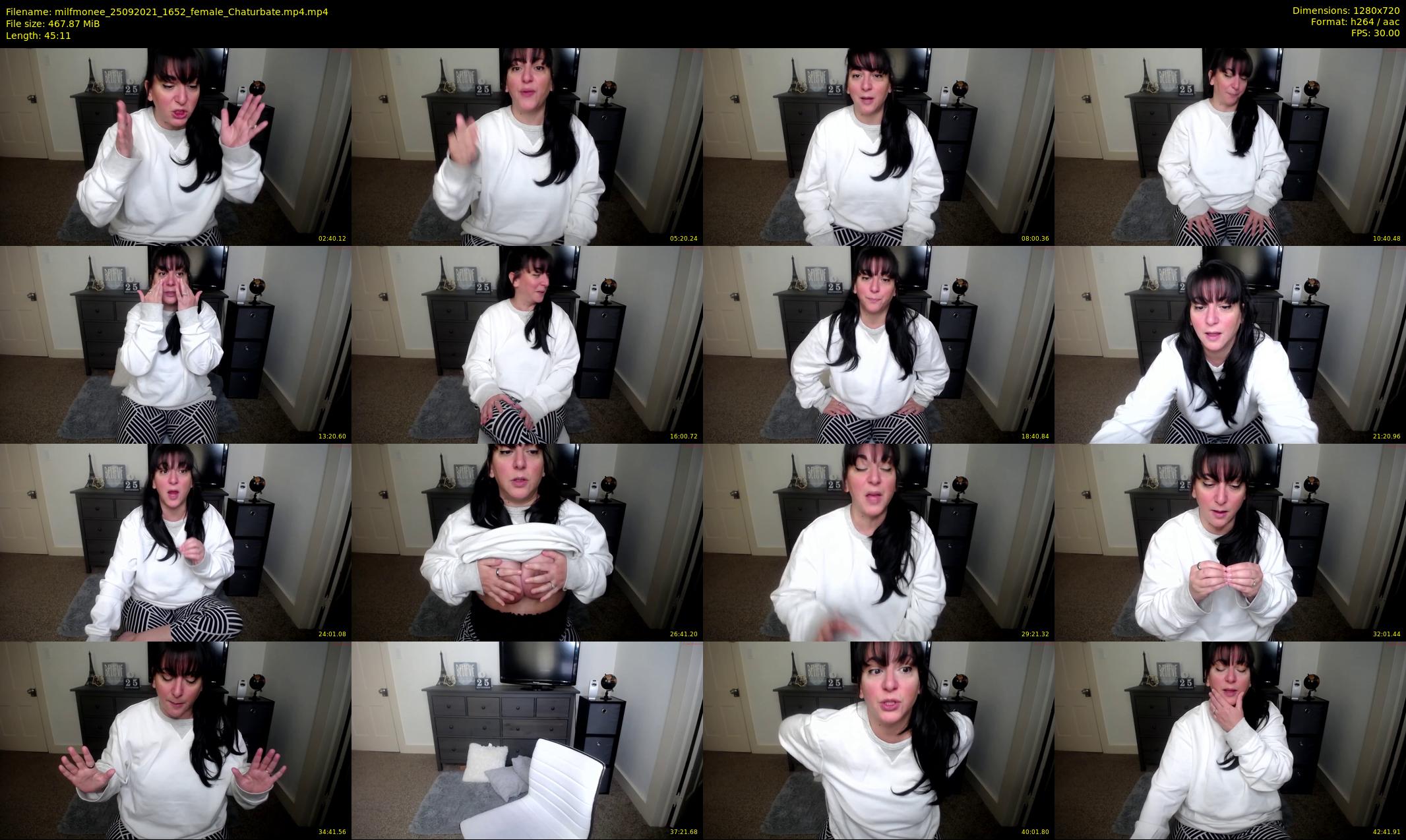 milfmonee — 46 minute Chaturbate female cam show recording, 720p, Sep 25, 2021