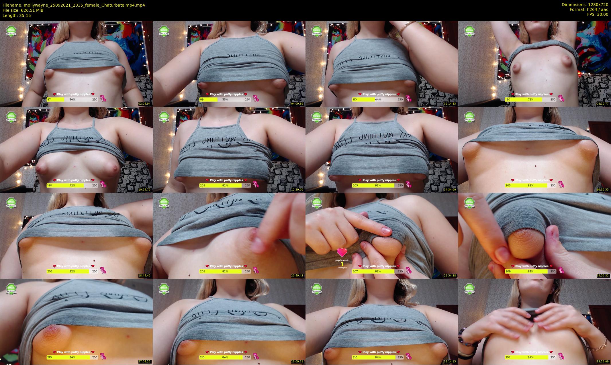 mollywayne — 36 minute Chaturbate female cam show recording, 720p, Sep 25, 2021