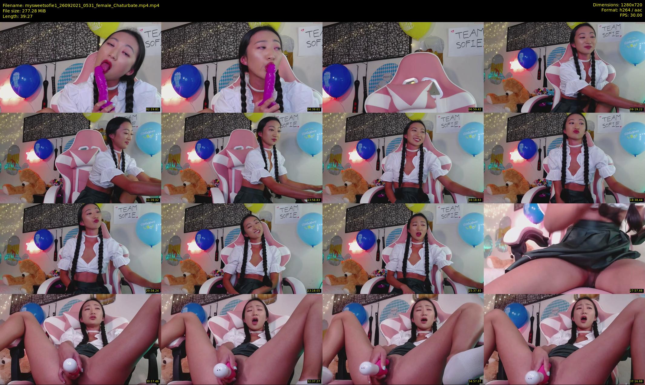 mysweetsofie1 — 40 minute Chaturbate female cam show recording, 720p, Sep 26, 2021
